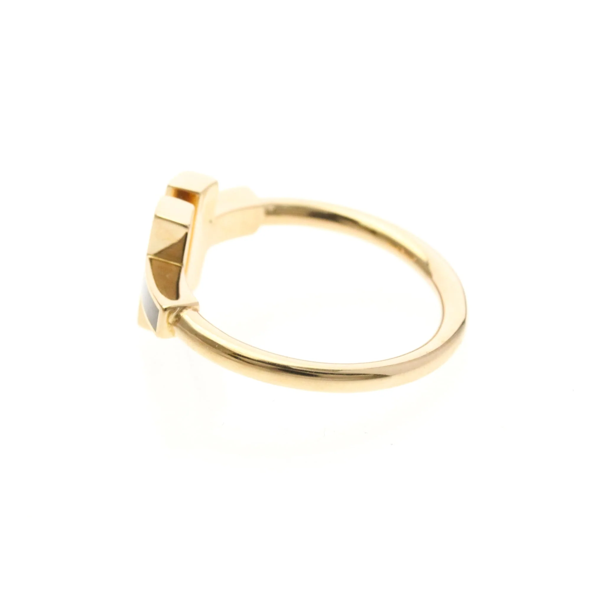 Band Ring 18K Rose Gold with Mother of Pearl - Image 2