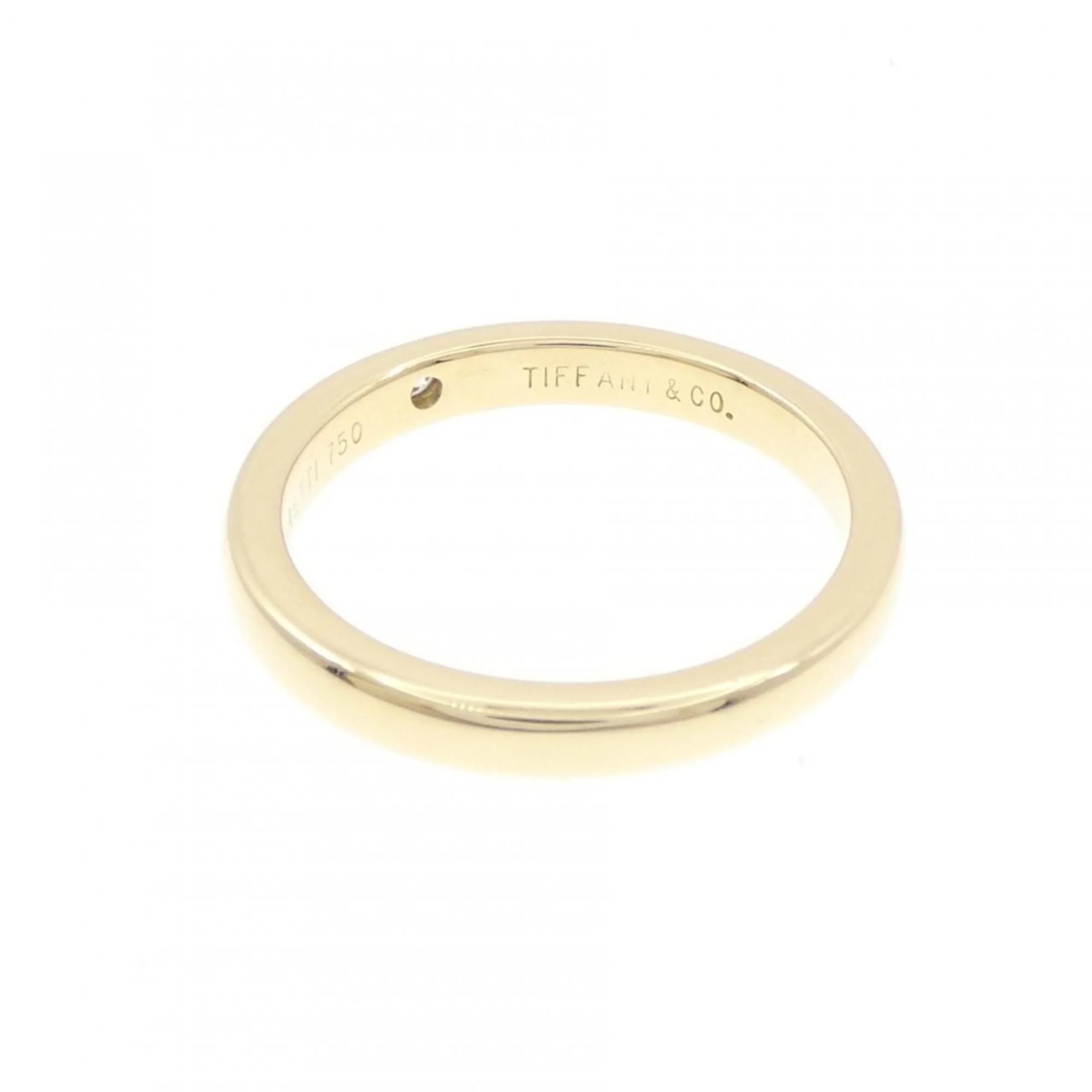 Band Ring 18K Yellow Gold with Diamond - Image 3