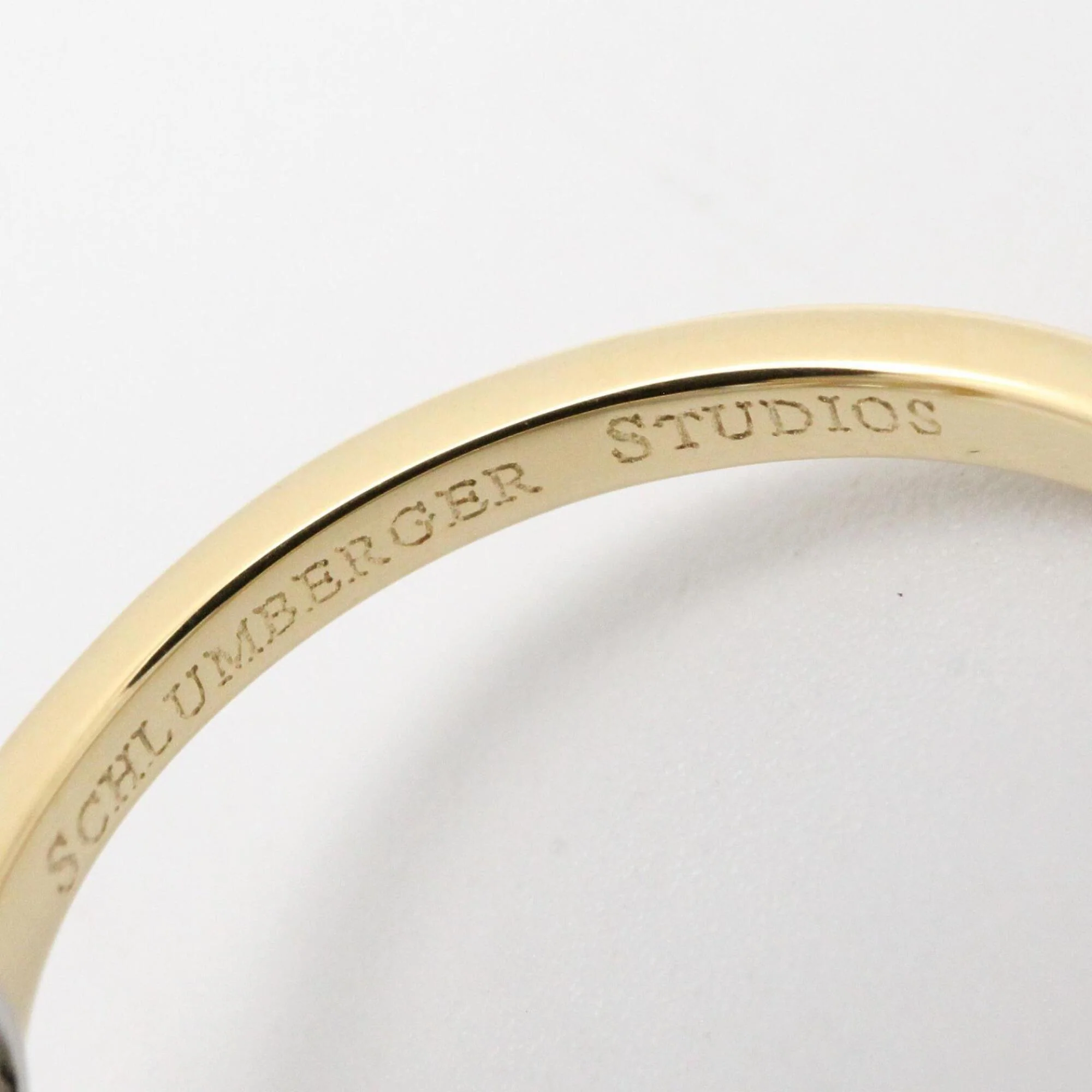 Band Ring Platinum and 18K Yellow Gold with Diamond - Image 5
