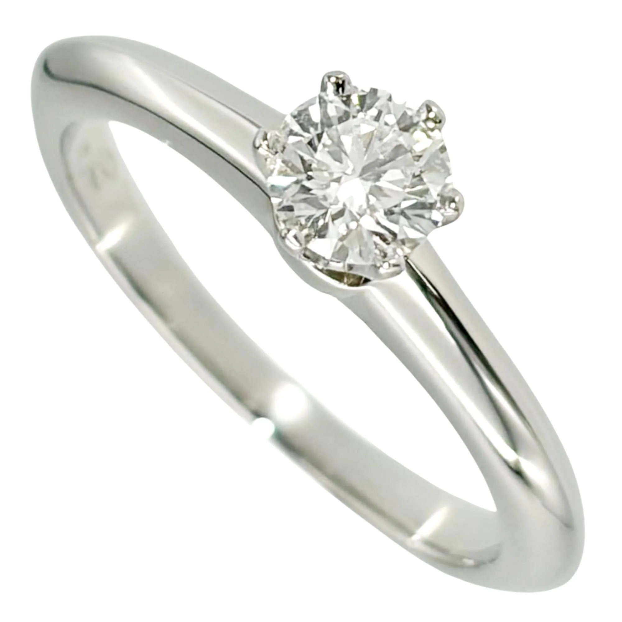 Band Ring Platinum with Diamond