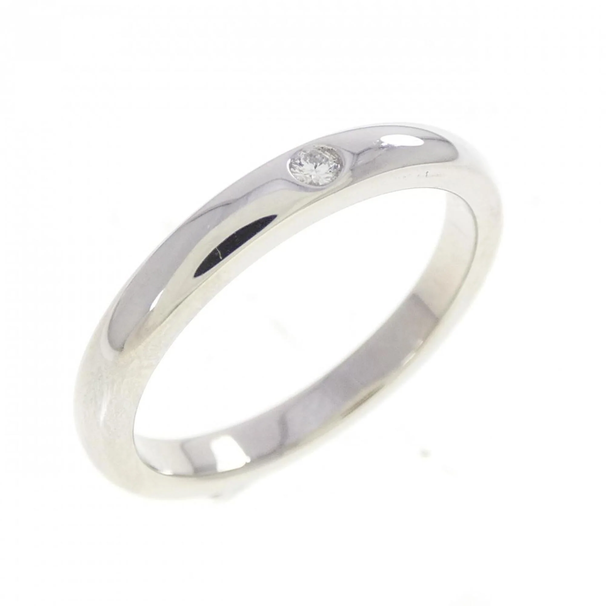 Band Ring Platinum with Diamond