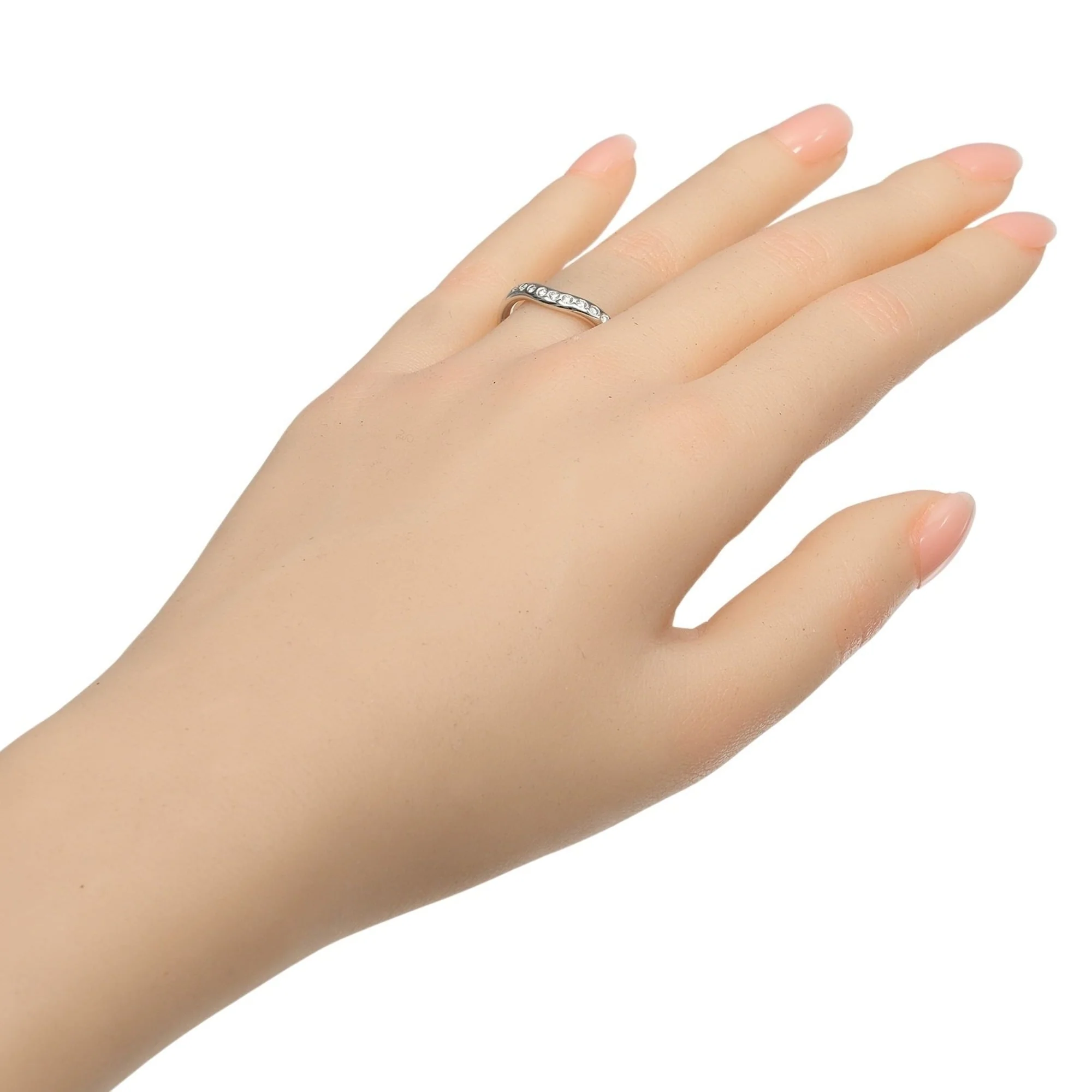 Band Ring Platinum with Diamond - Image 2