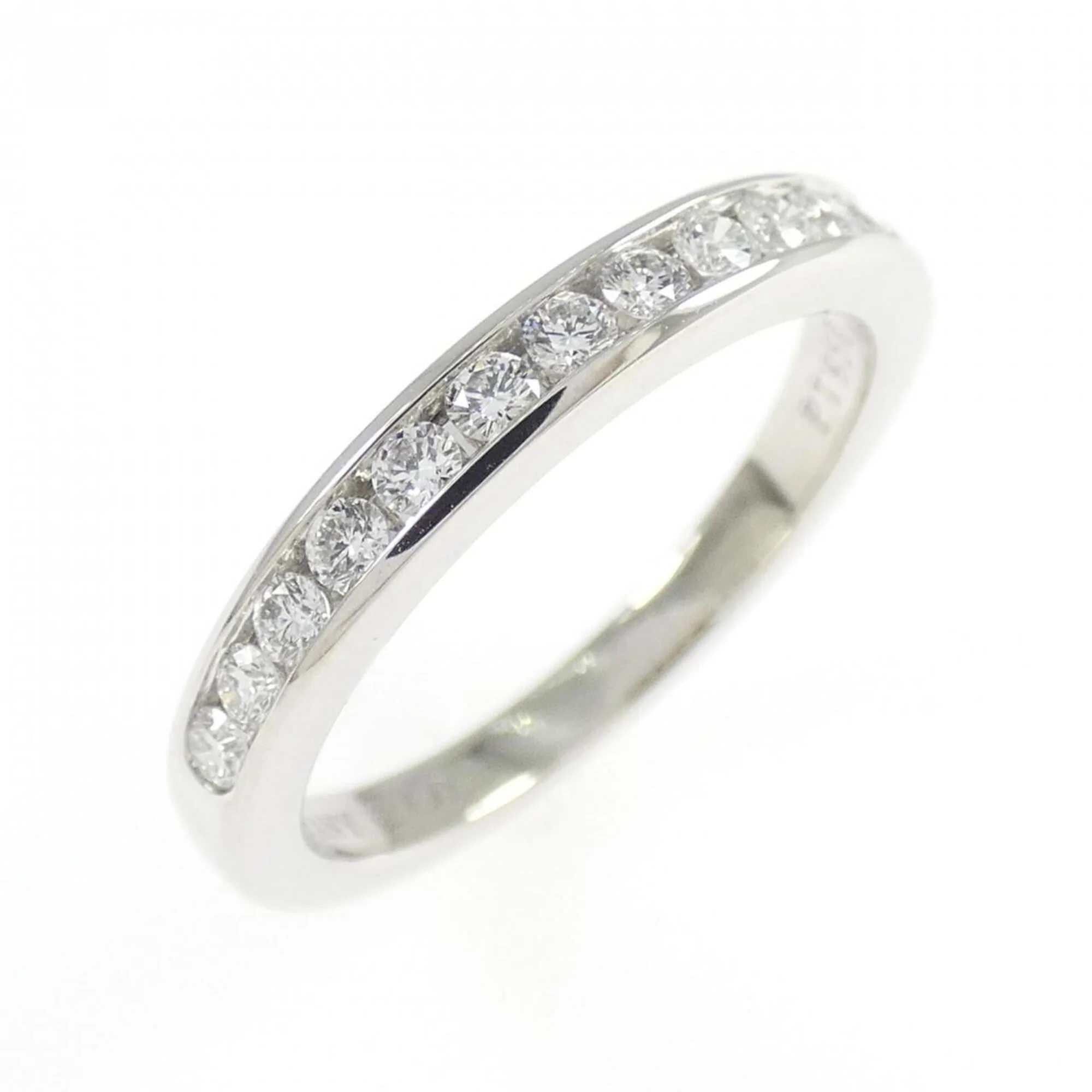 Band Ring Platinum with Diamond