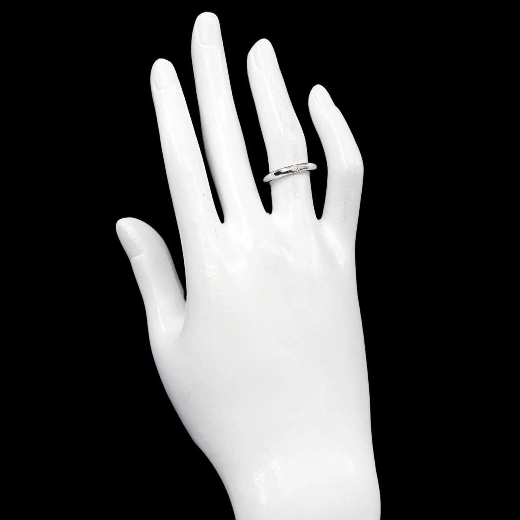 Band Ring Platinum with Diamond - Image 7