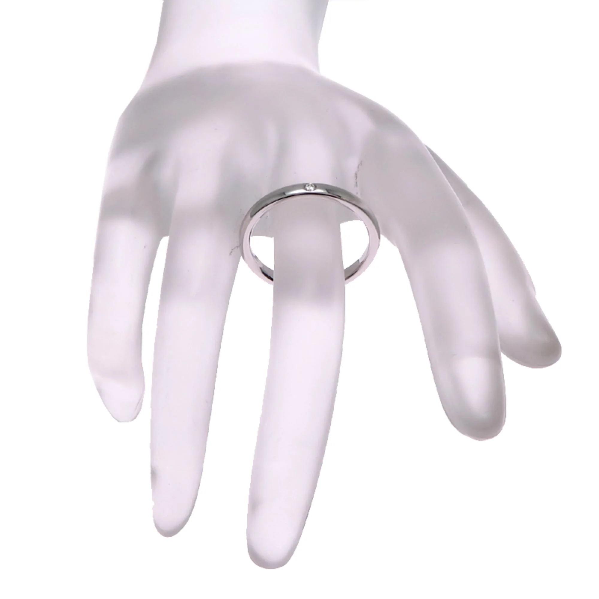 Band Ring Platinum with Diamond - Image 7