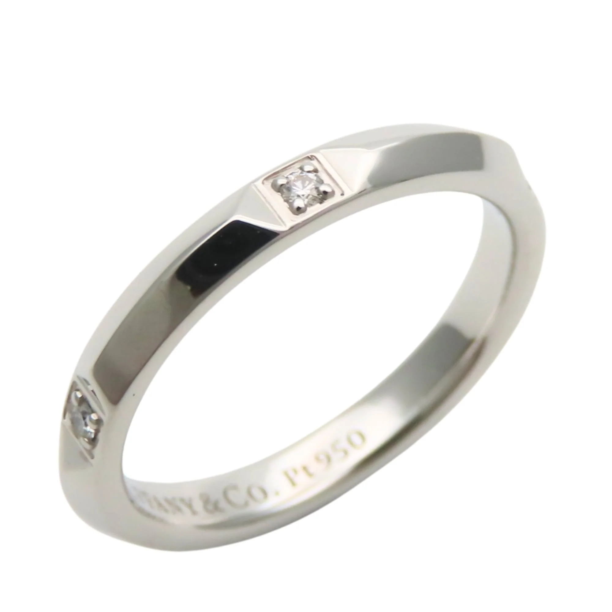 Band Ring Platinum with Diamond - Image 2