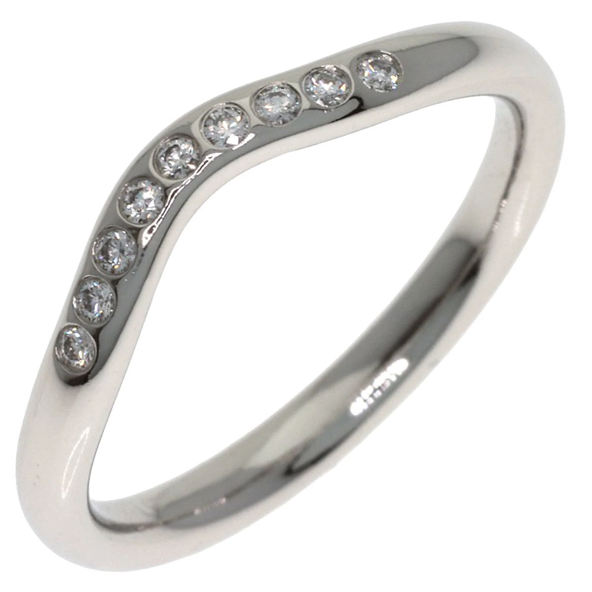 Band Ring Platinum with Diamond - Image 2