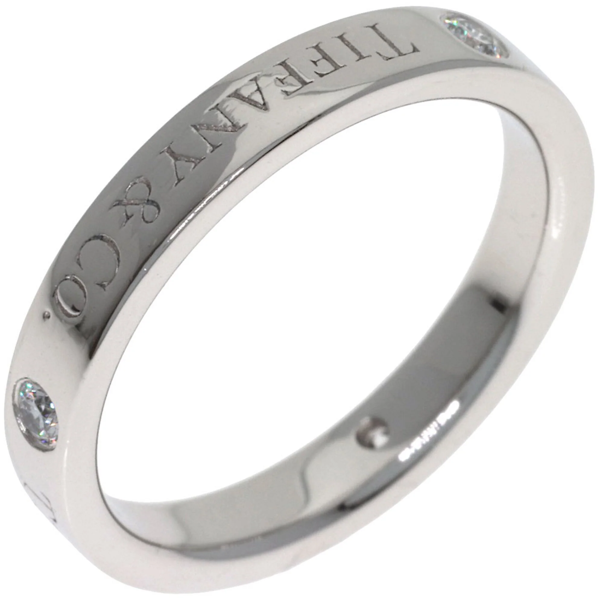 Band Ring Platinum with Diamond - Image 2