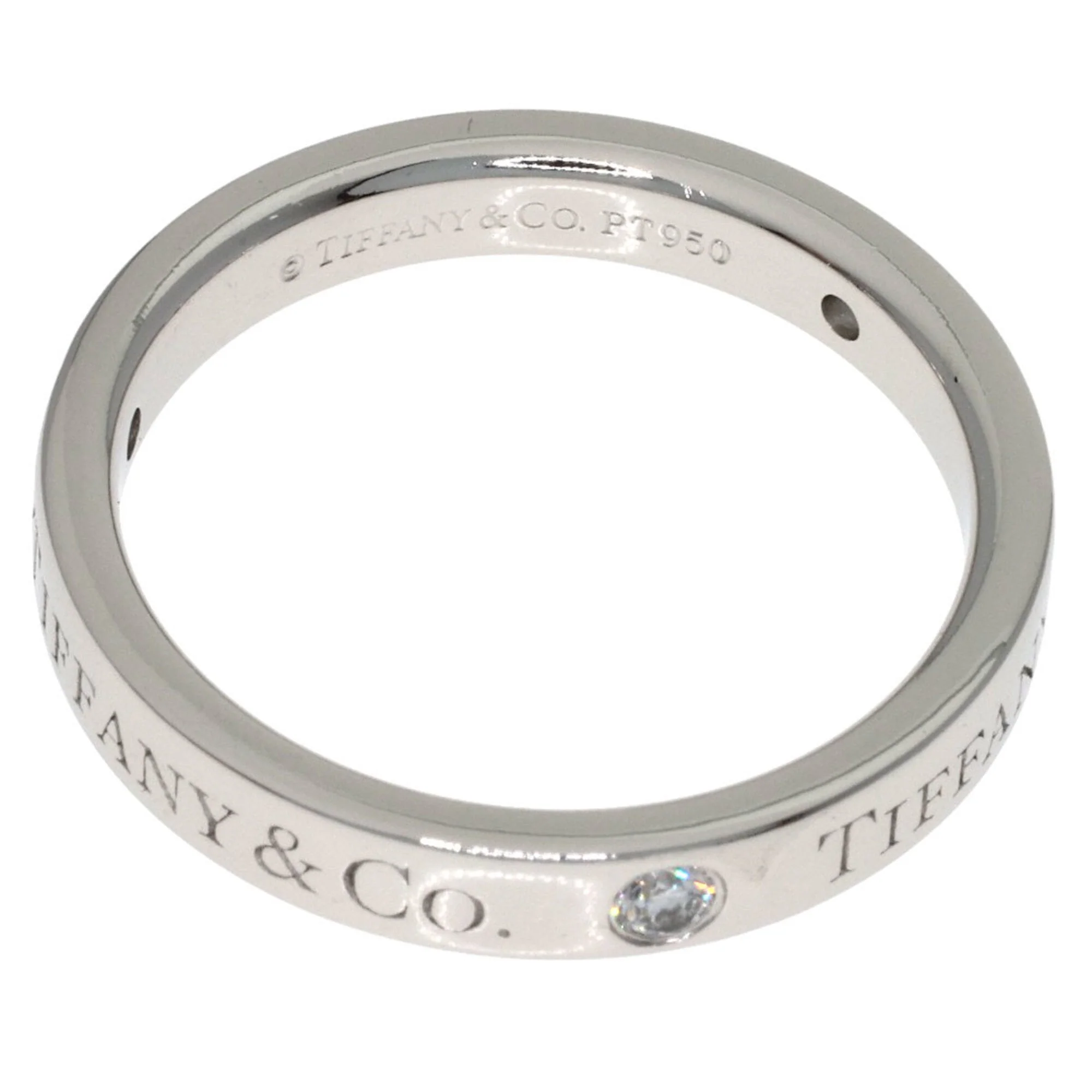 Band Ring Platinum with Diamond - Image 4
