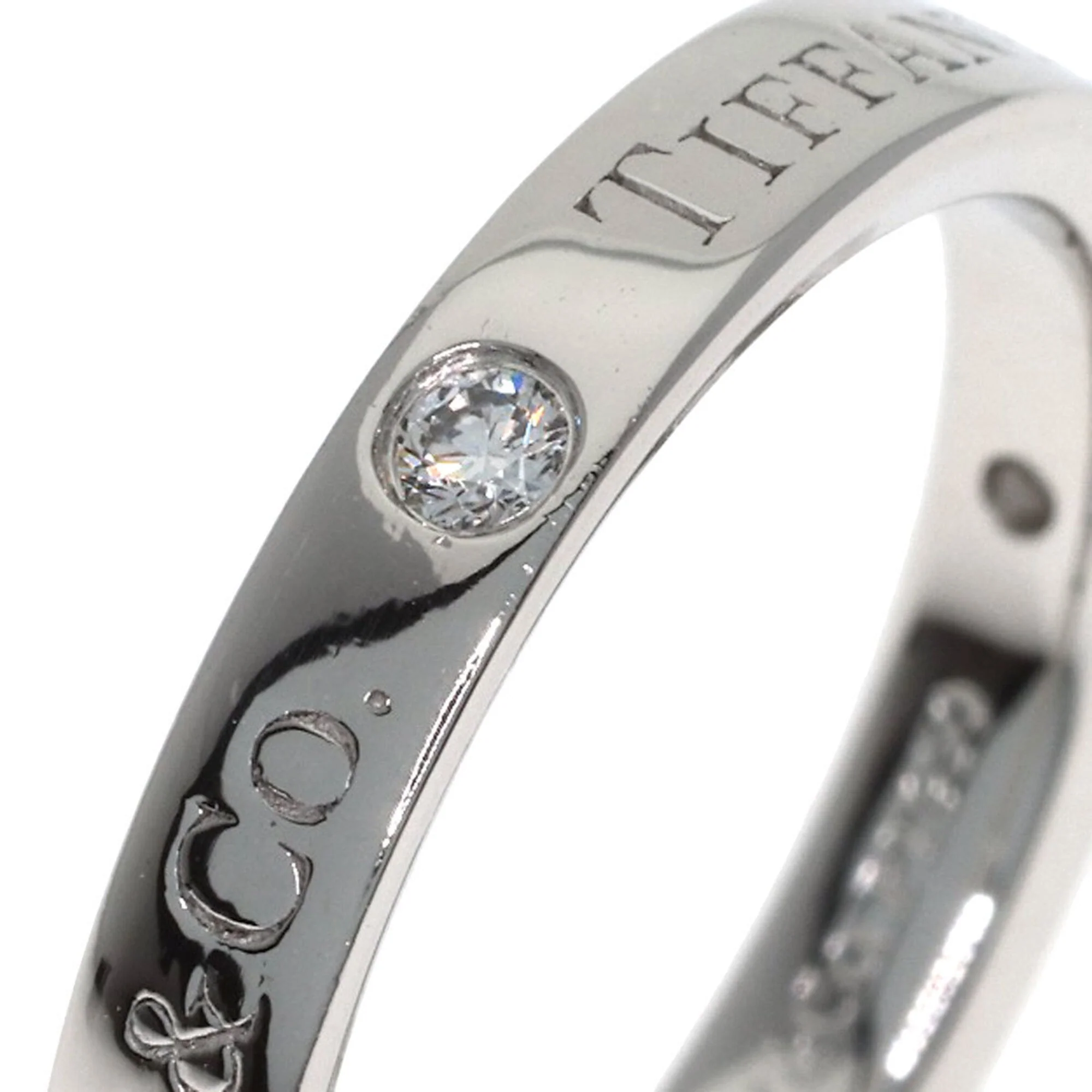 Band Ring Platinum with Diamond - Image 6