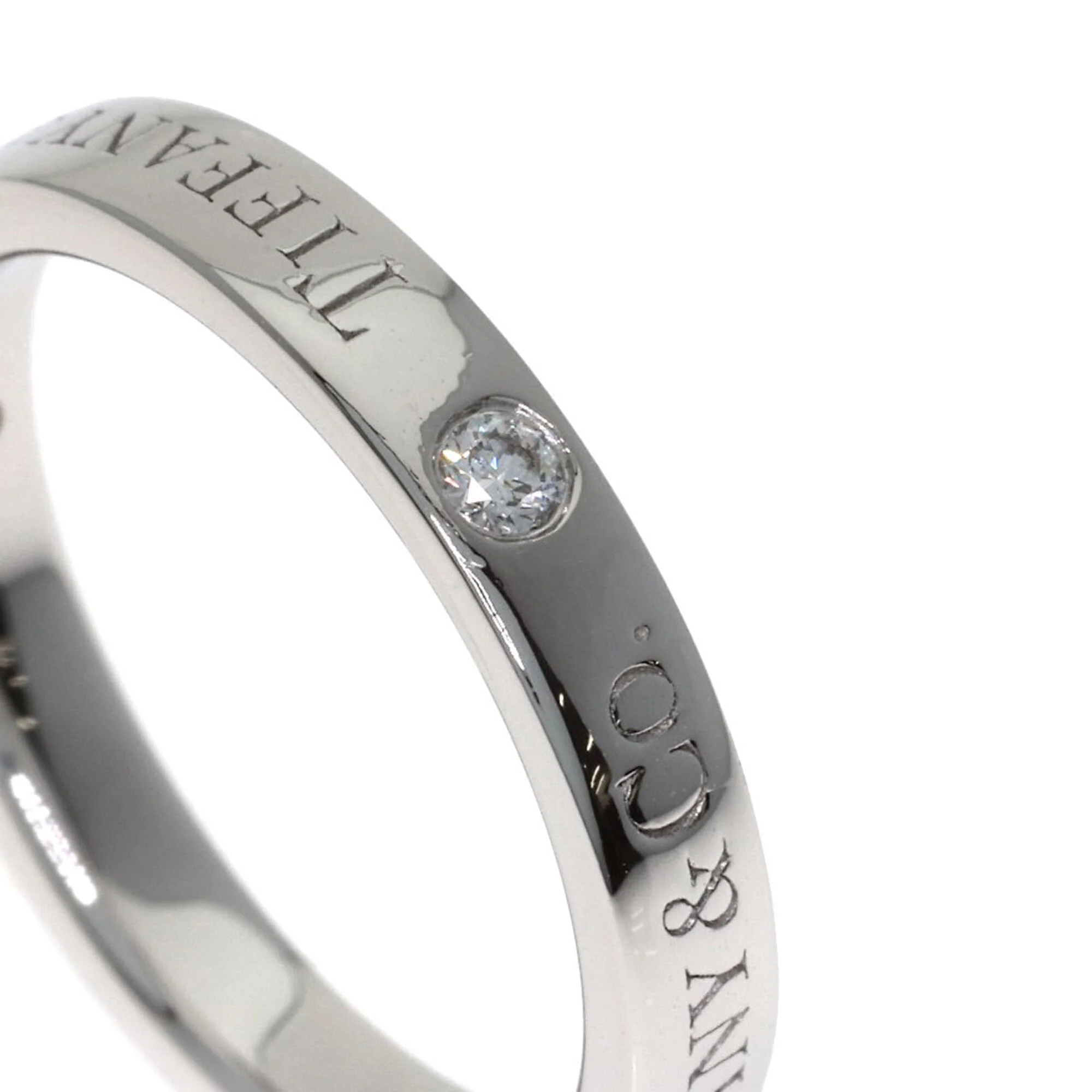 Band Ring Platinum with Diamond - Image 7