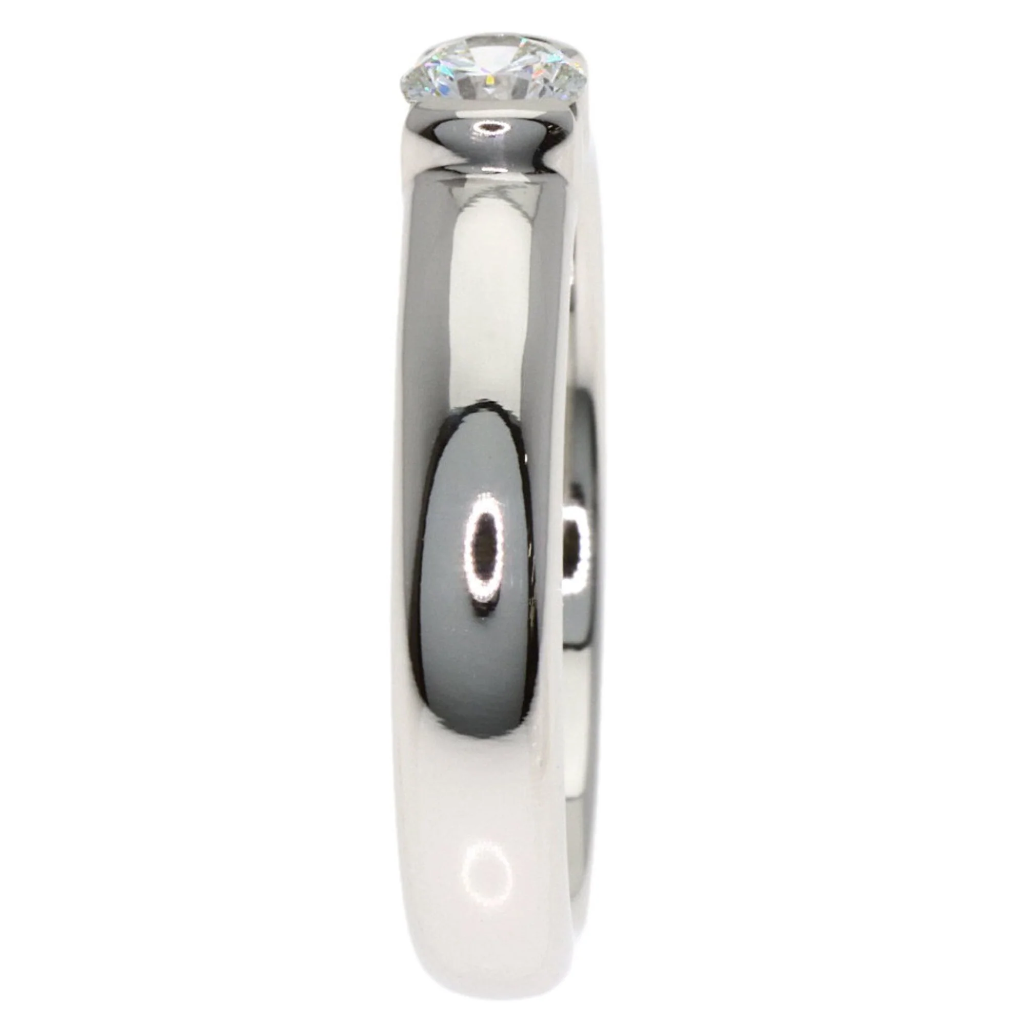 Band Ring Platinum with Diamond - Image 3