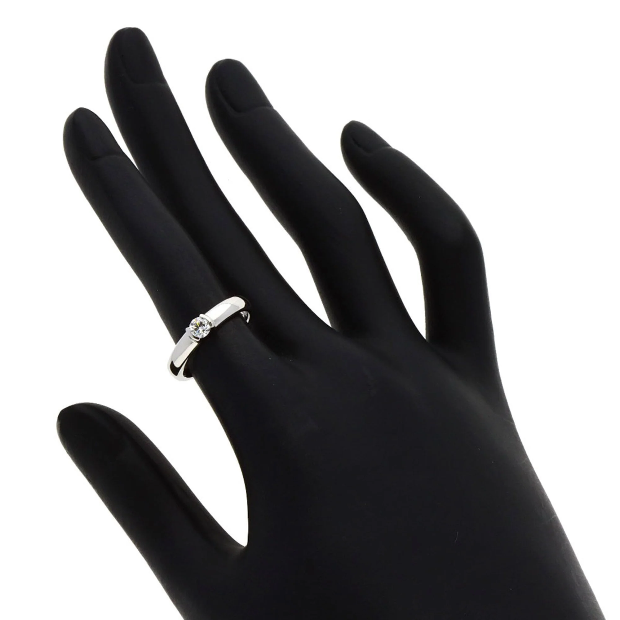 Band Ring Platinum with Diamond - Image 7
