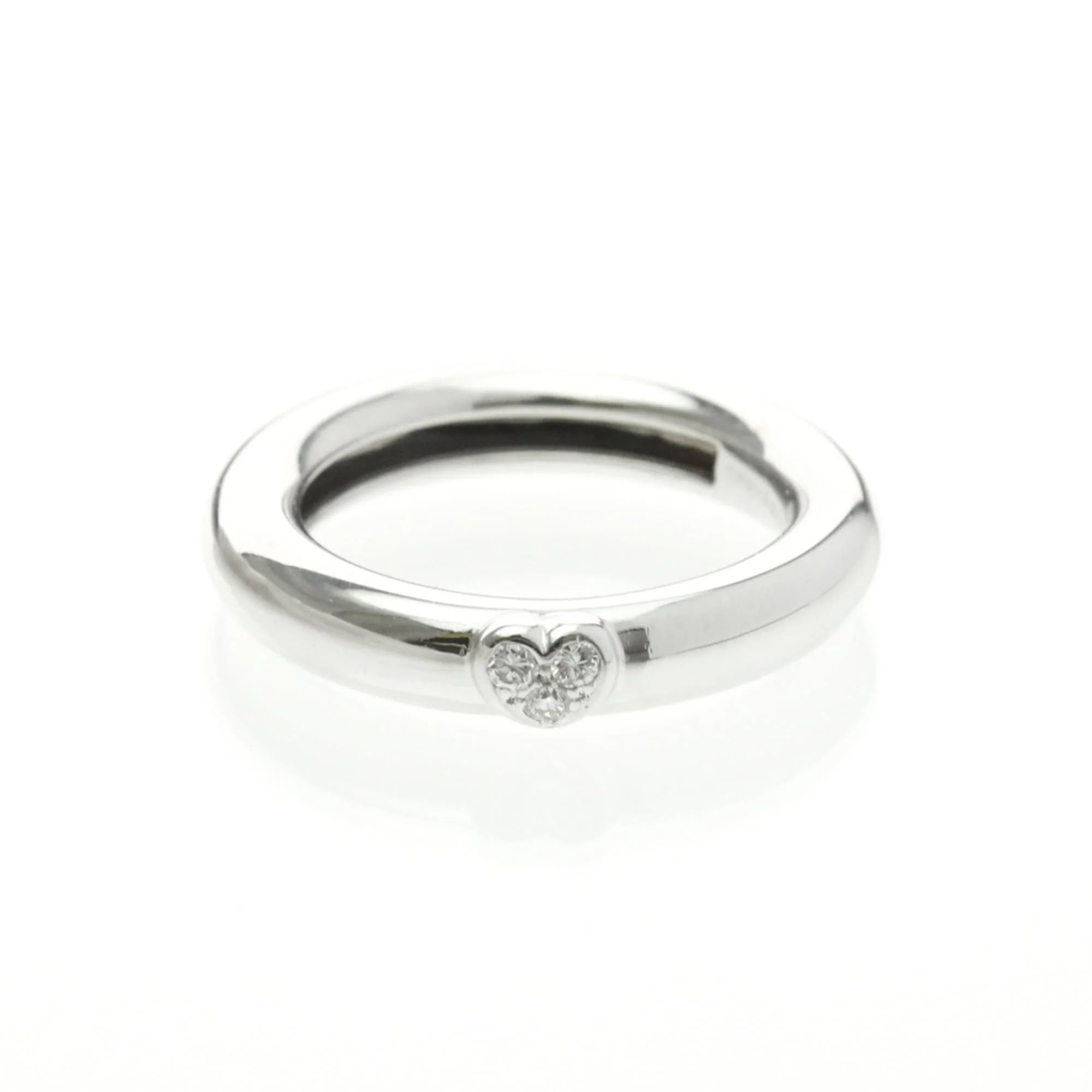 Band Ring Platinum with Diamond