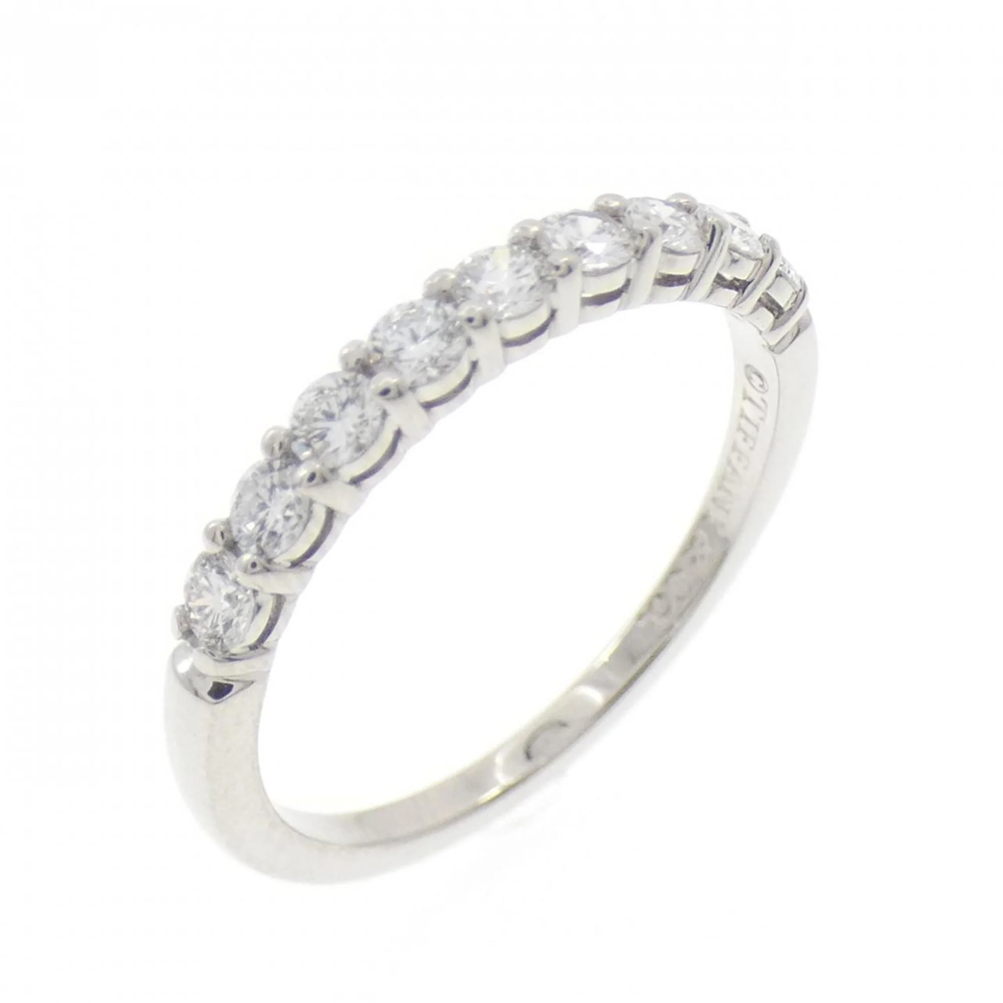 Band Ring Platinum with Diamond