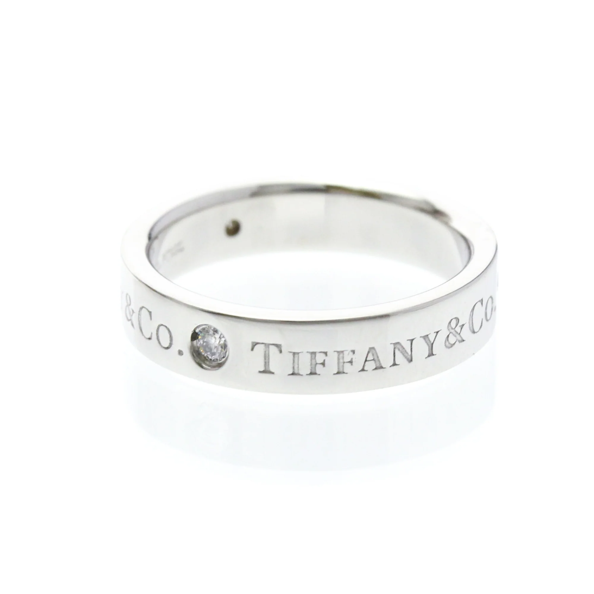 Band Ring Platinum With Diamond - Image 2