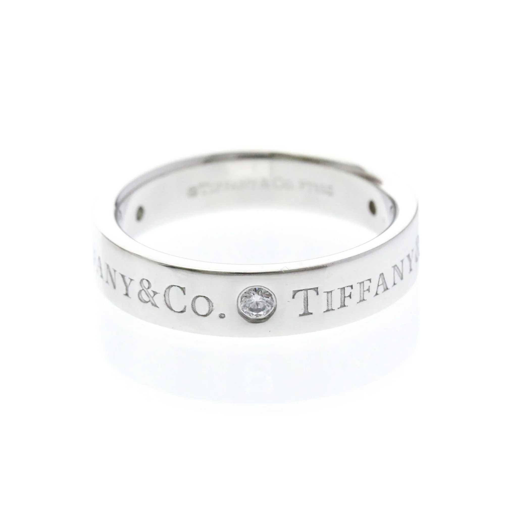 Band Ring Platinum With Diamond - Image 3