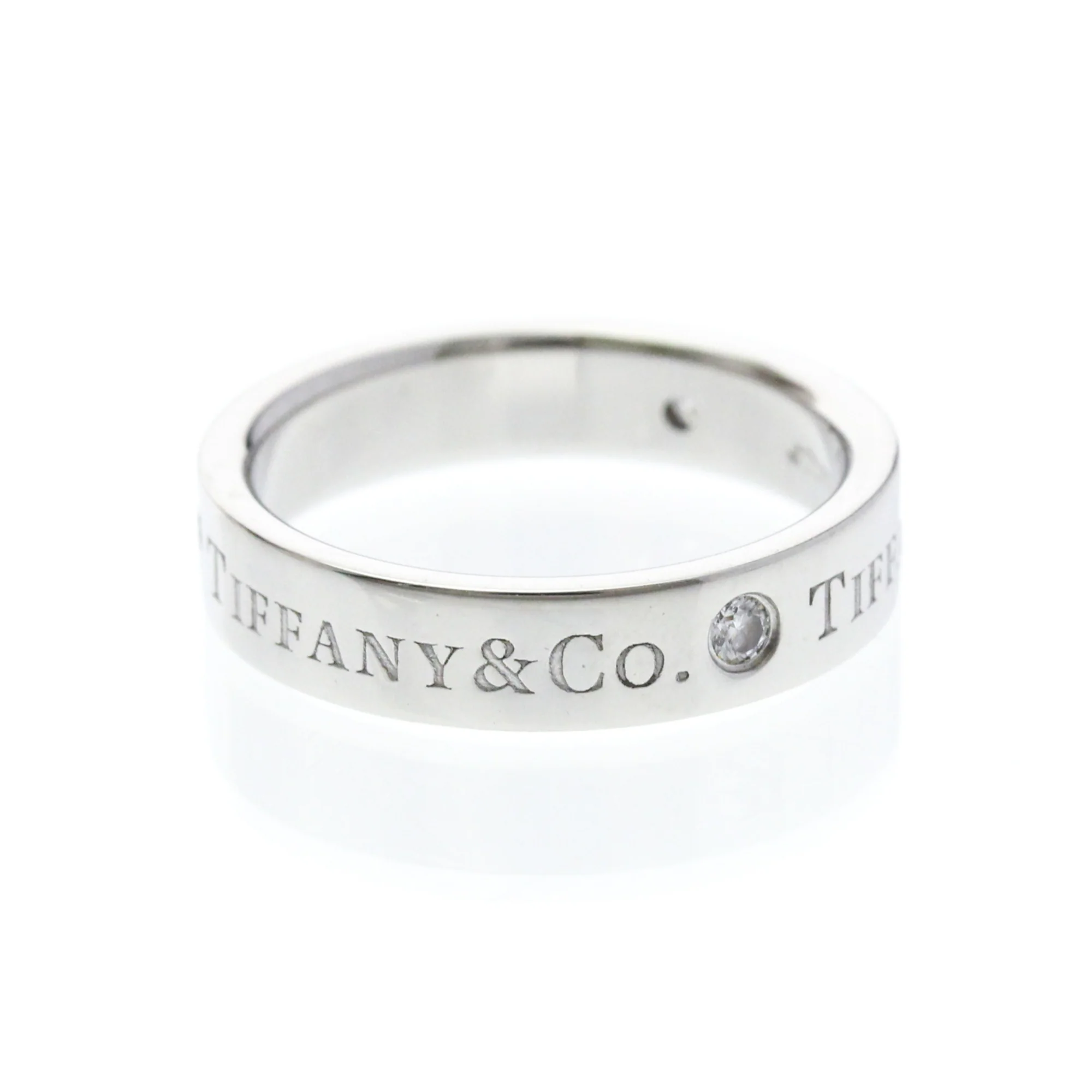 Band Ring Platinum With Diamond - Image 4