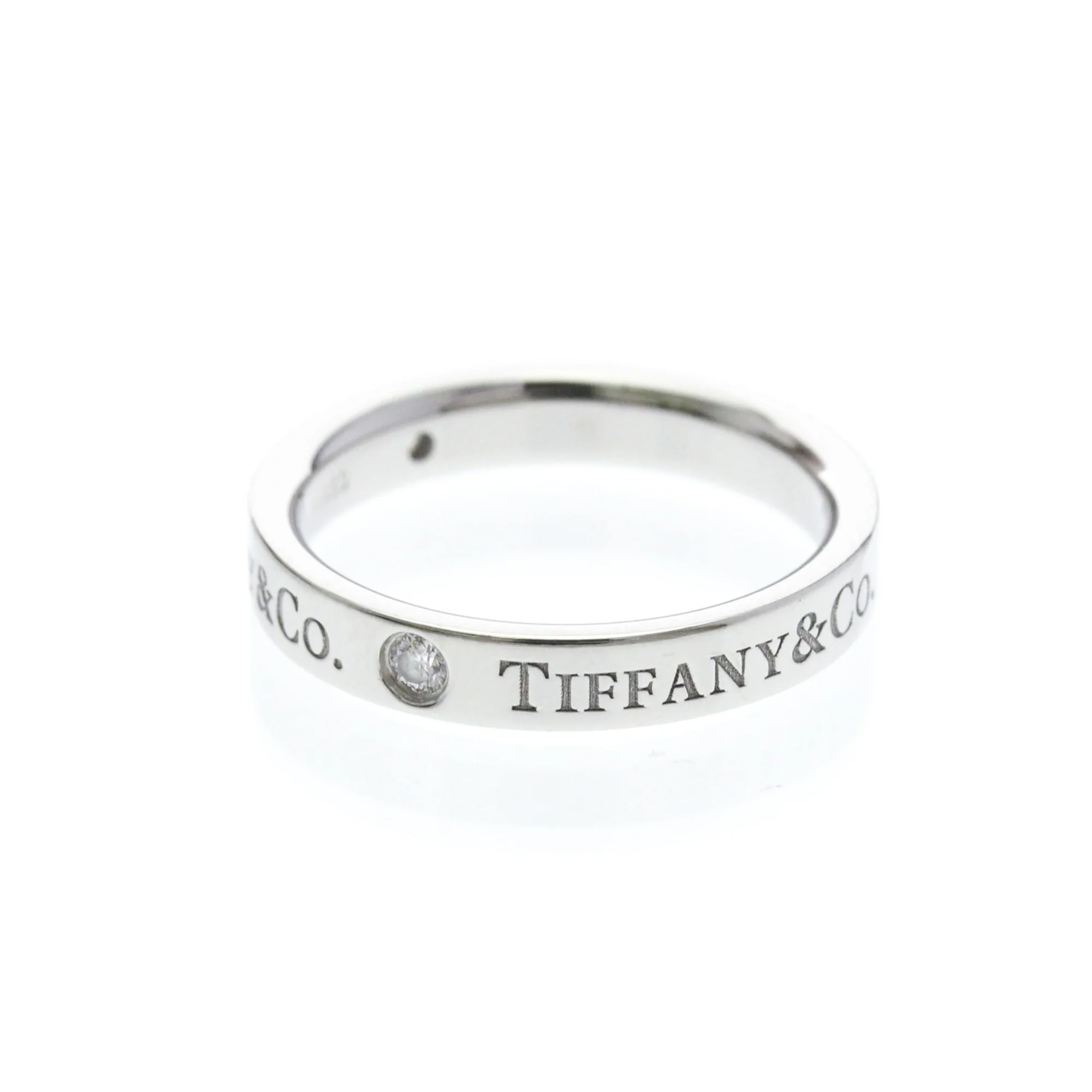 Band Ring Platinum with Diamond - Image 2