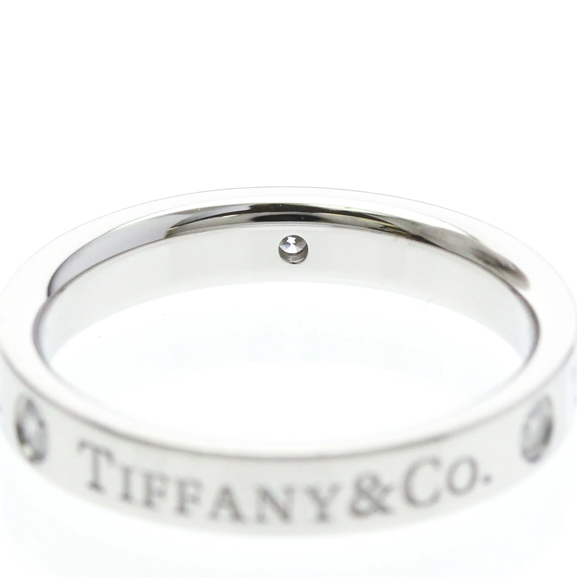 Band Ring Platinum with Diamond - Image 5