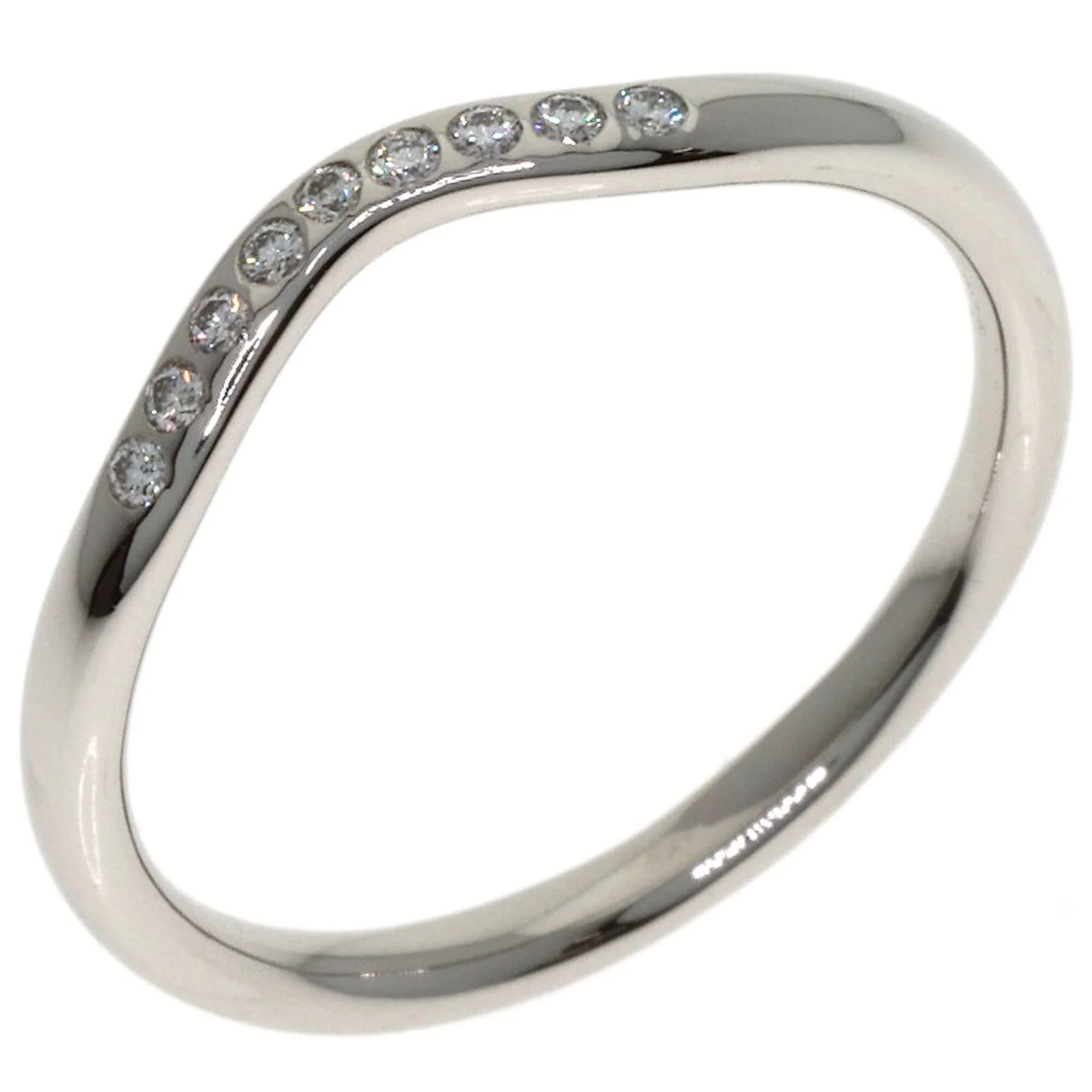 Band Ring Platinum with Diamond - Image 2