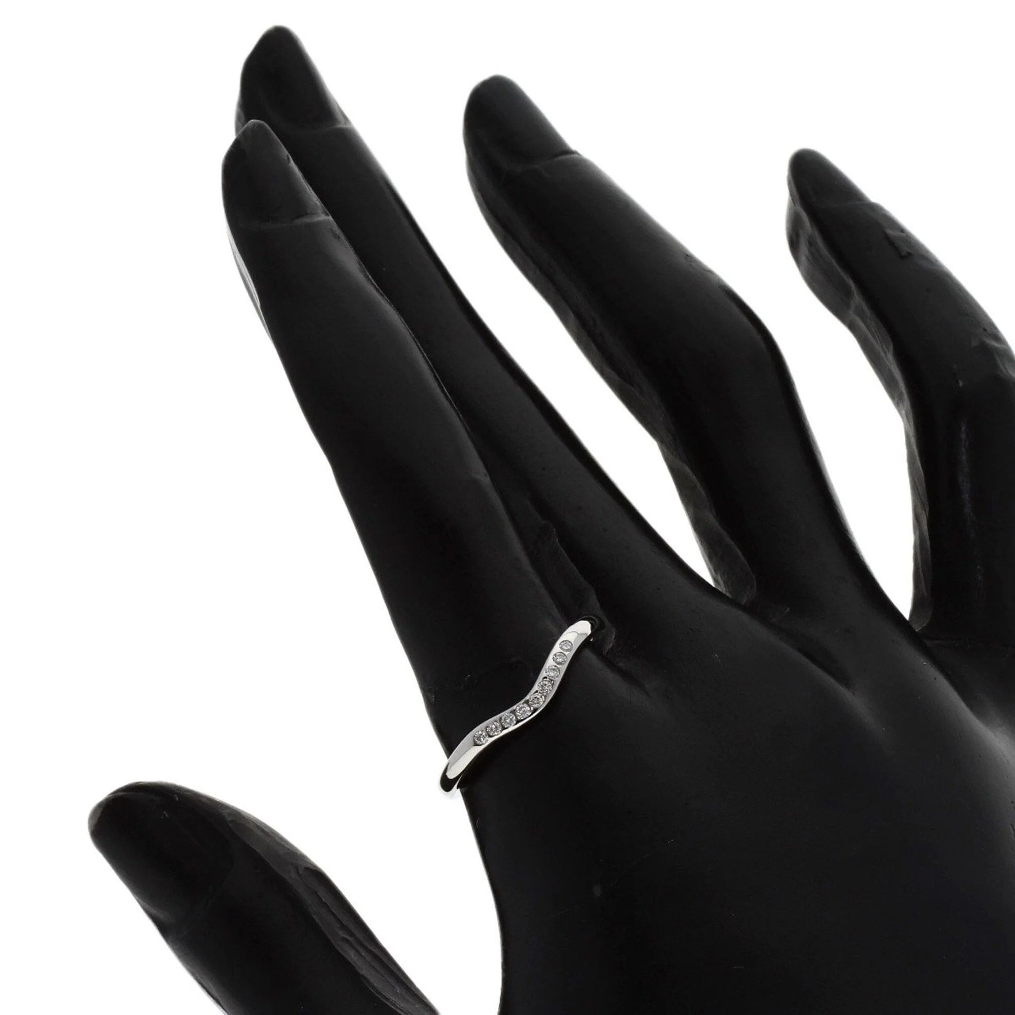 Band Ring Platinum with Diamond - Image 7
