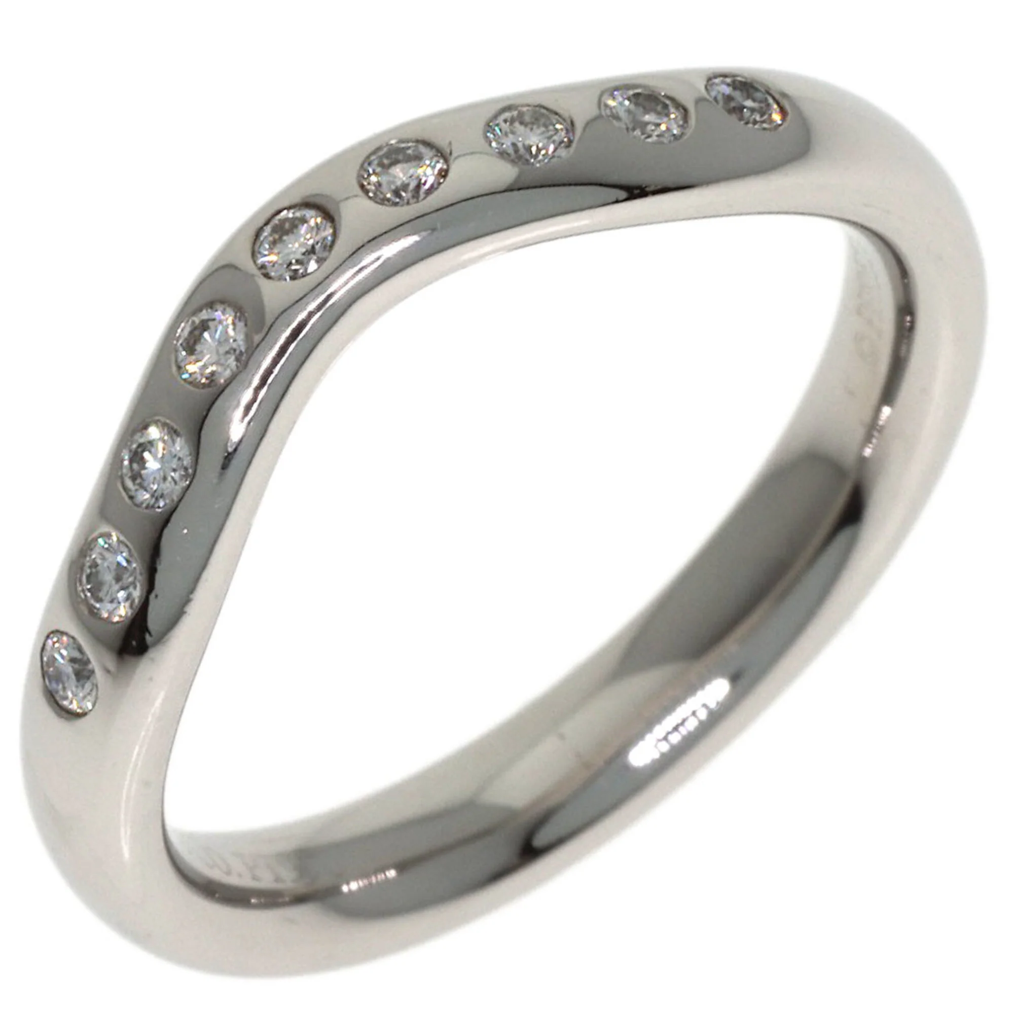 Band Ring Platinum with Diamond - Image 2