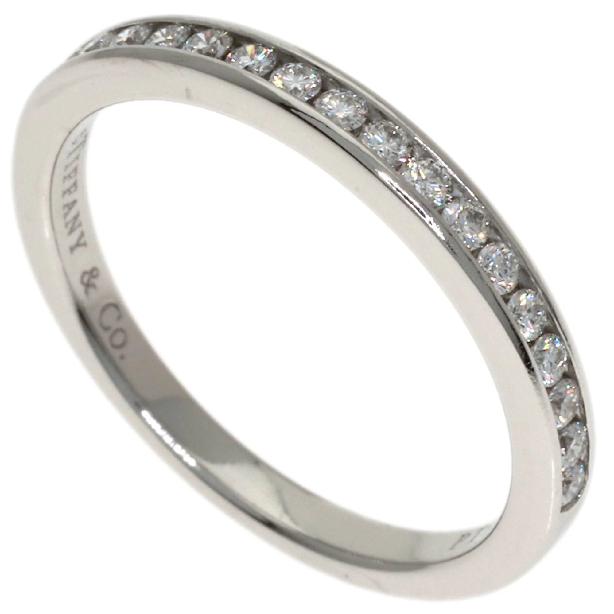 Band Ring Platinum with Diamond