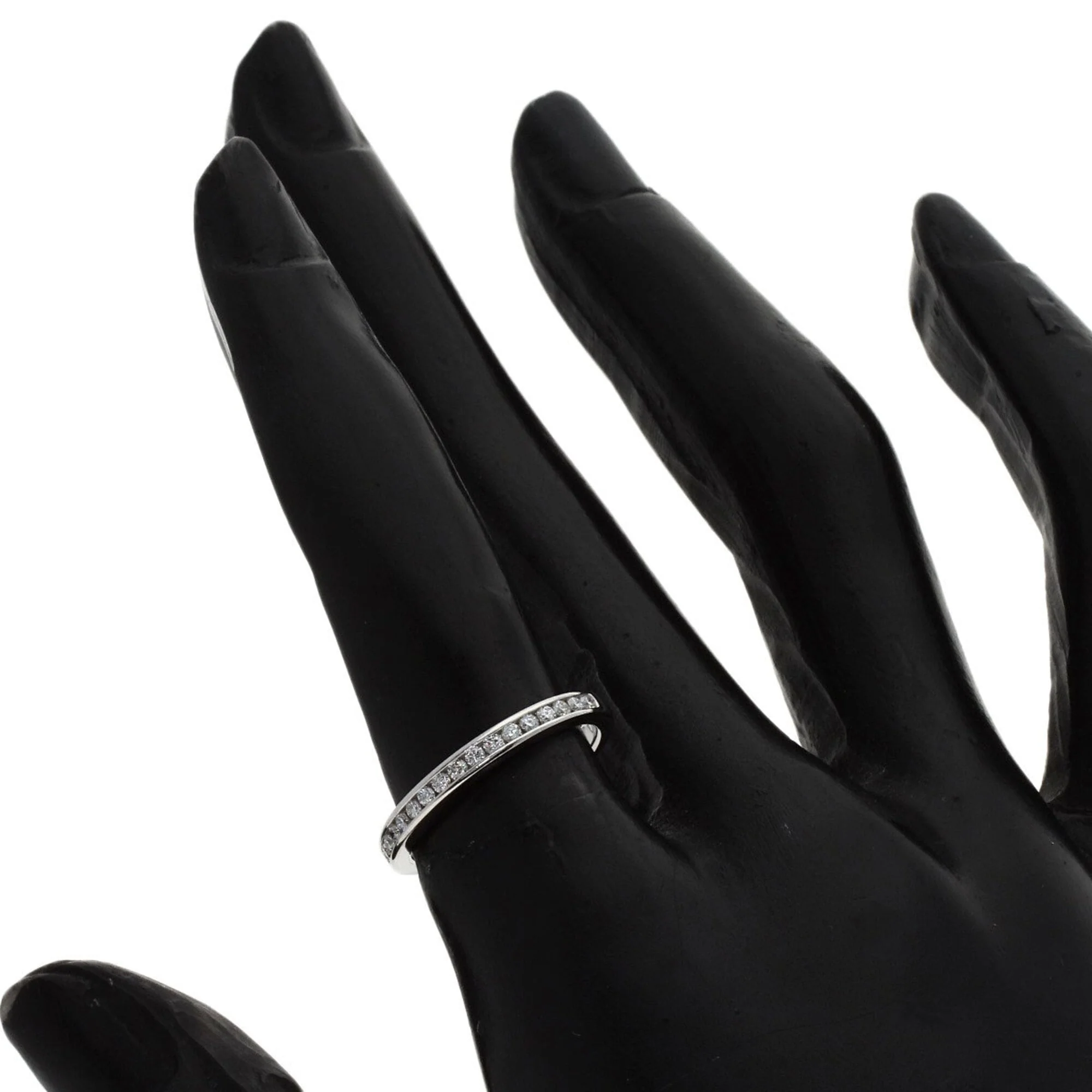 Band Ring Platinum with Diamond - Image 7