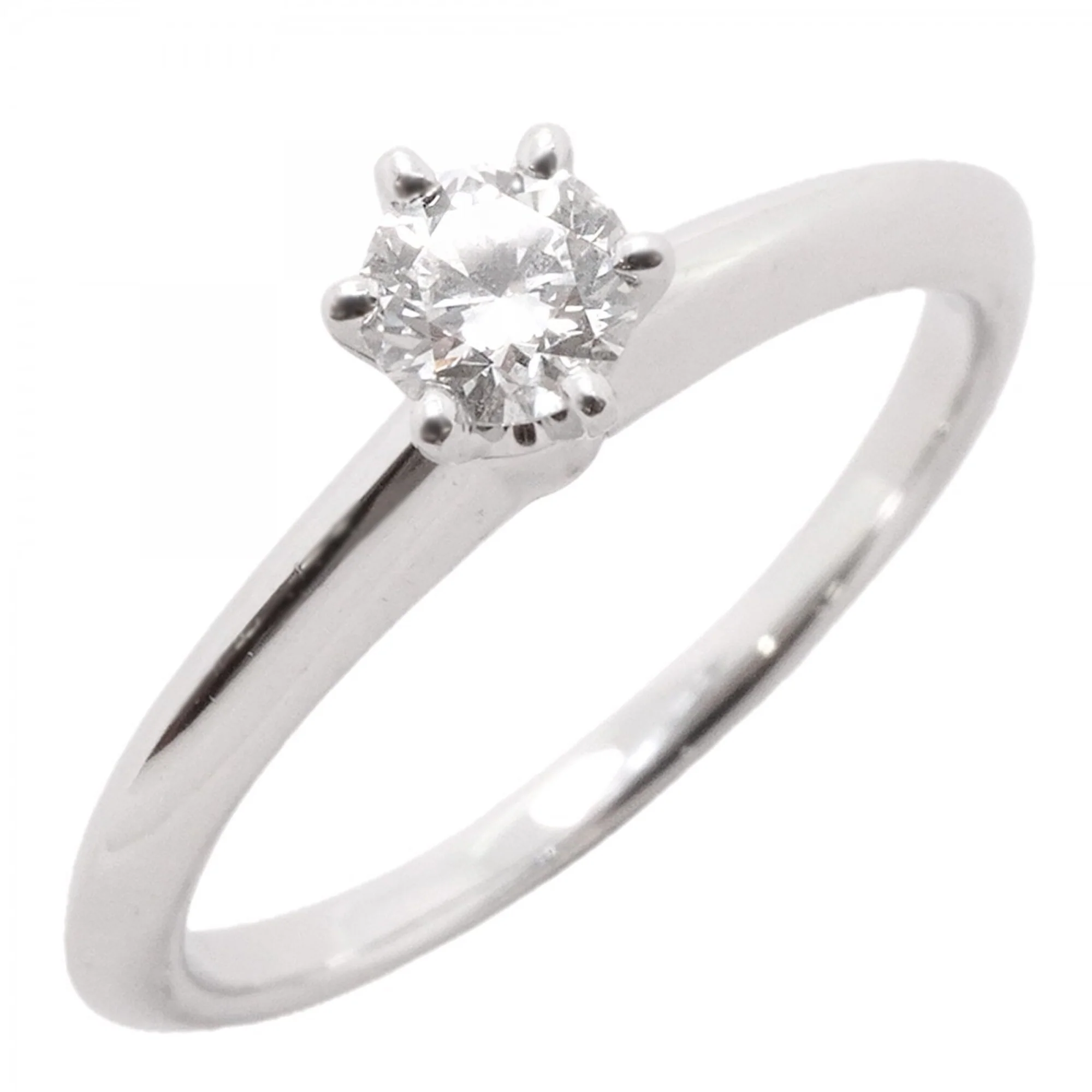 Band Ring Platinum with Diamond