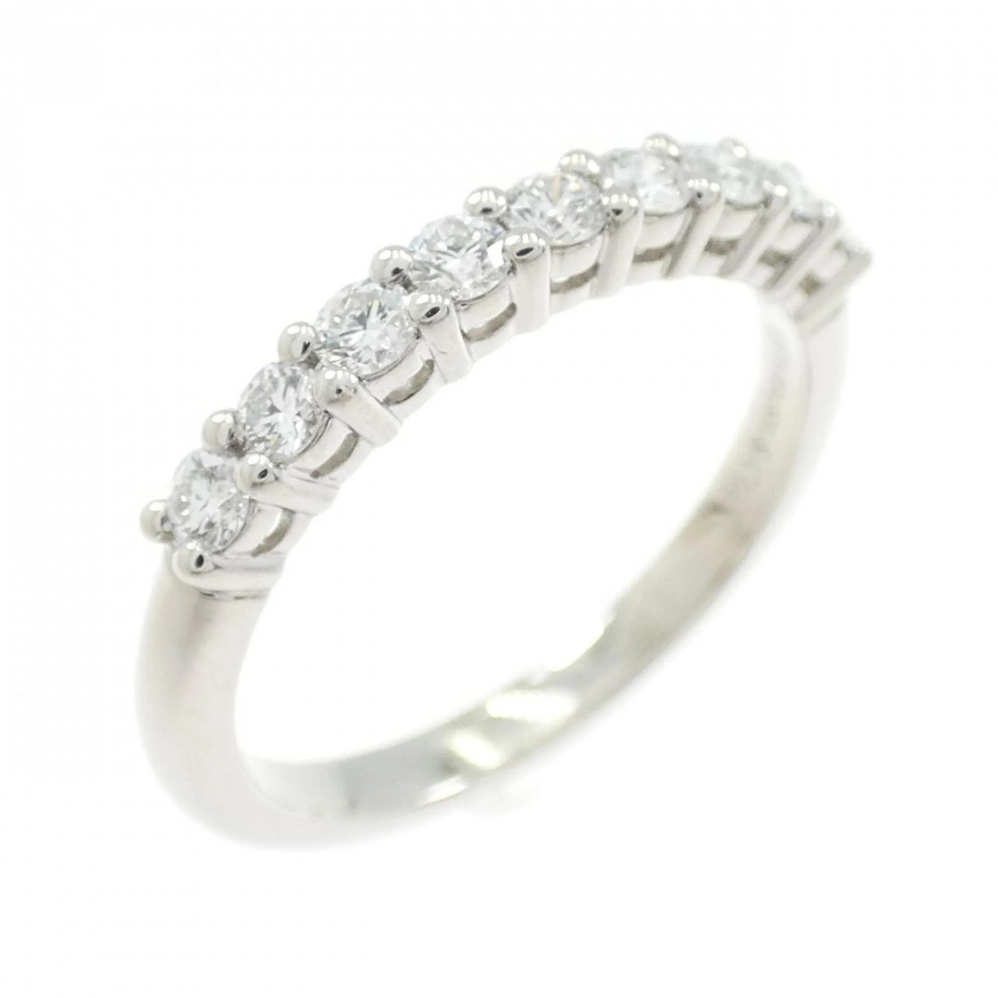 Band Ring Platinum with Diamond