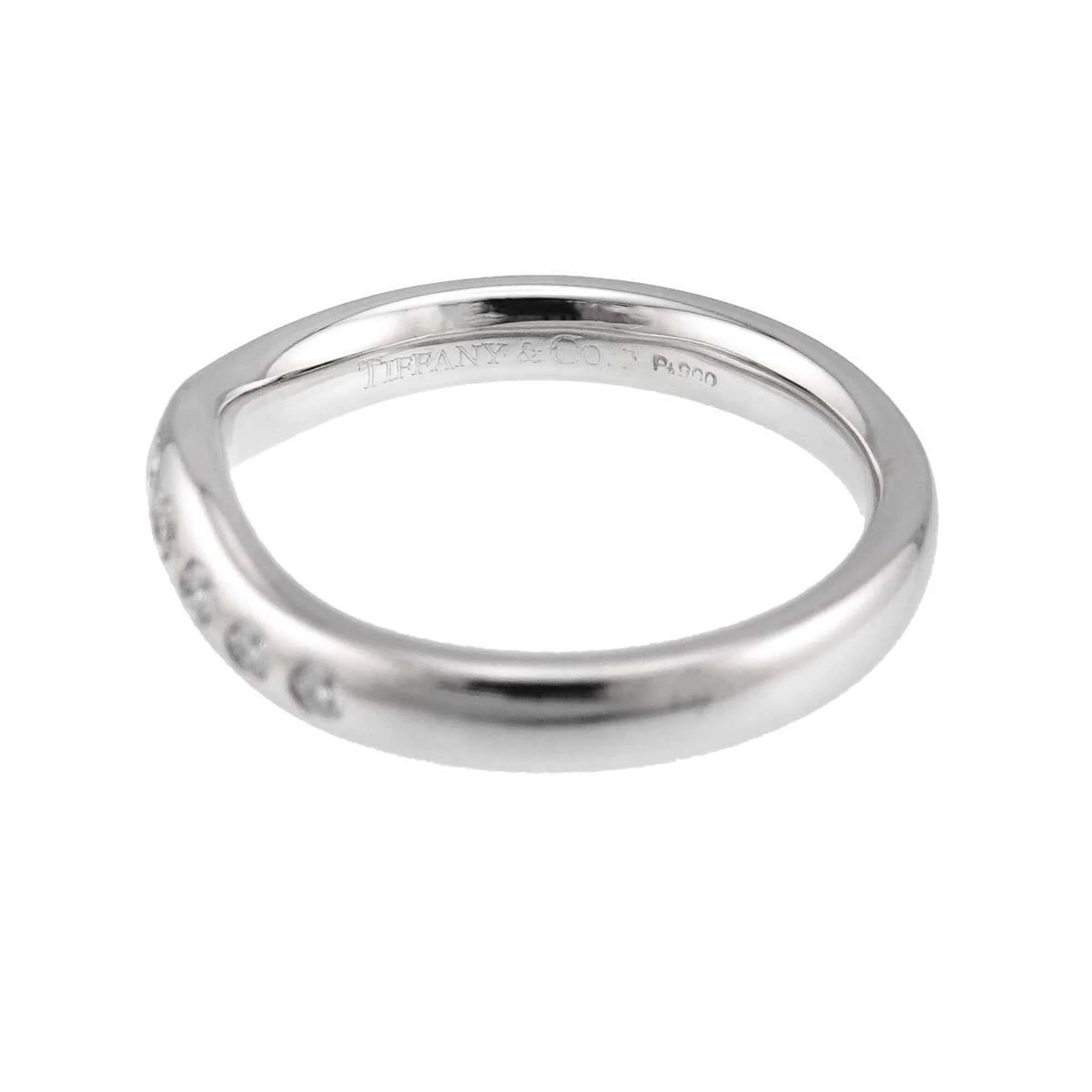 Band Ring Platinum with Diamonds - Image 3
