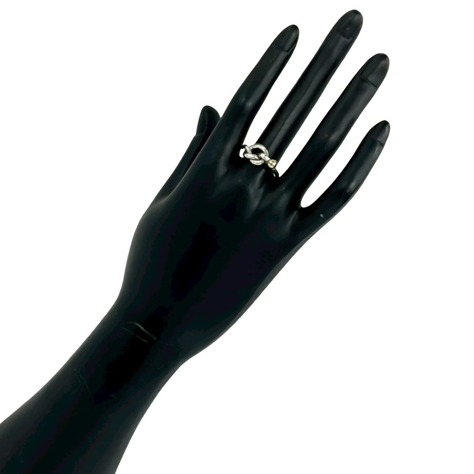 Band Ring Sterling Silver and 18K Yellow Gold - Image 2