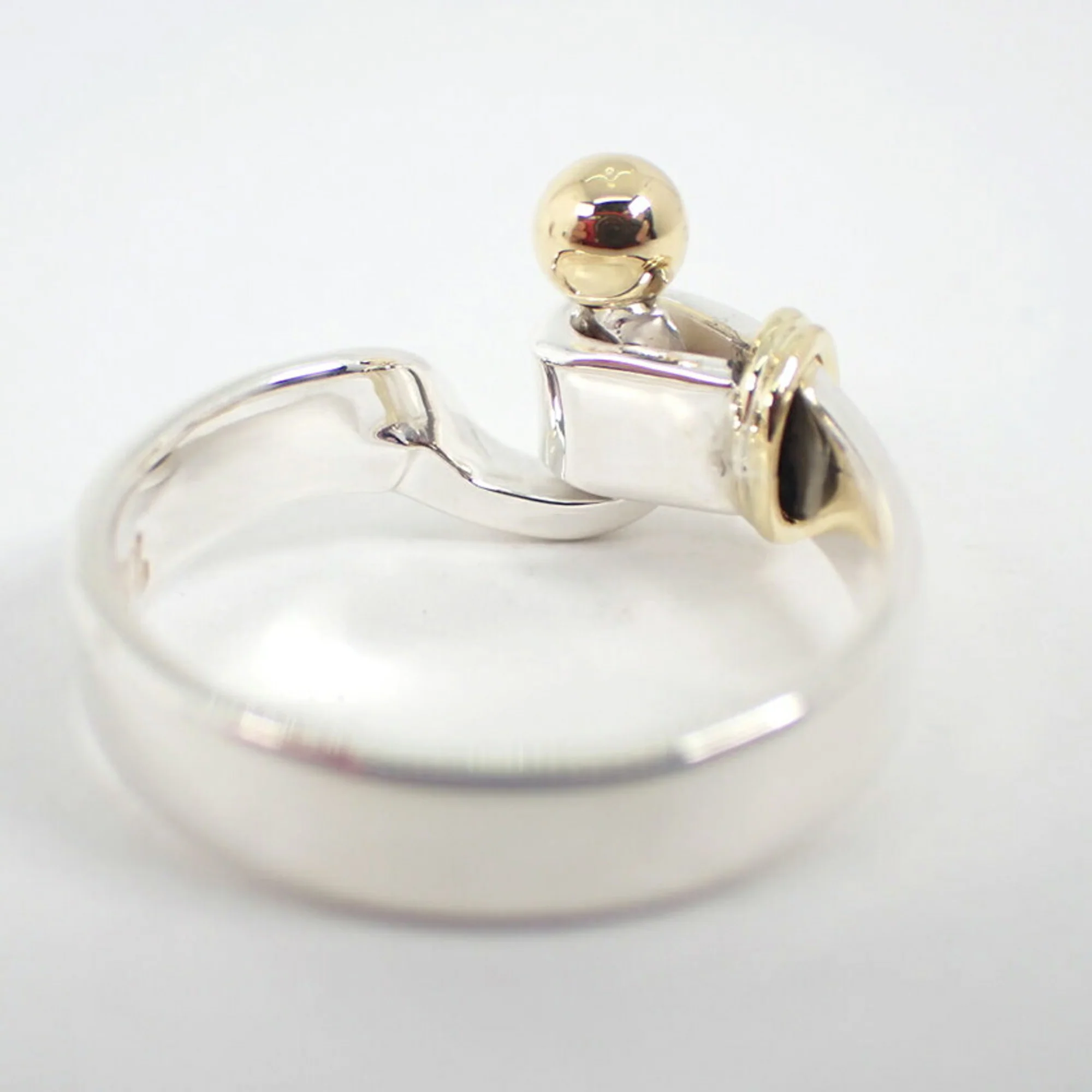 Band Ring Sterling Silver and 18K Yellow Gold - Image 6