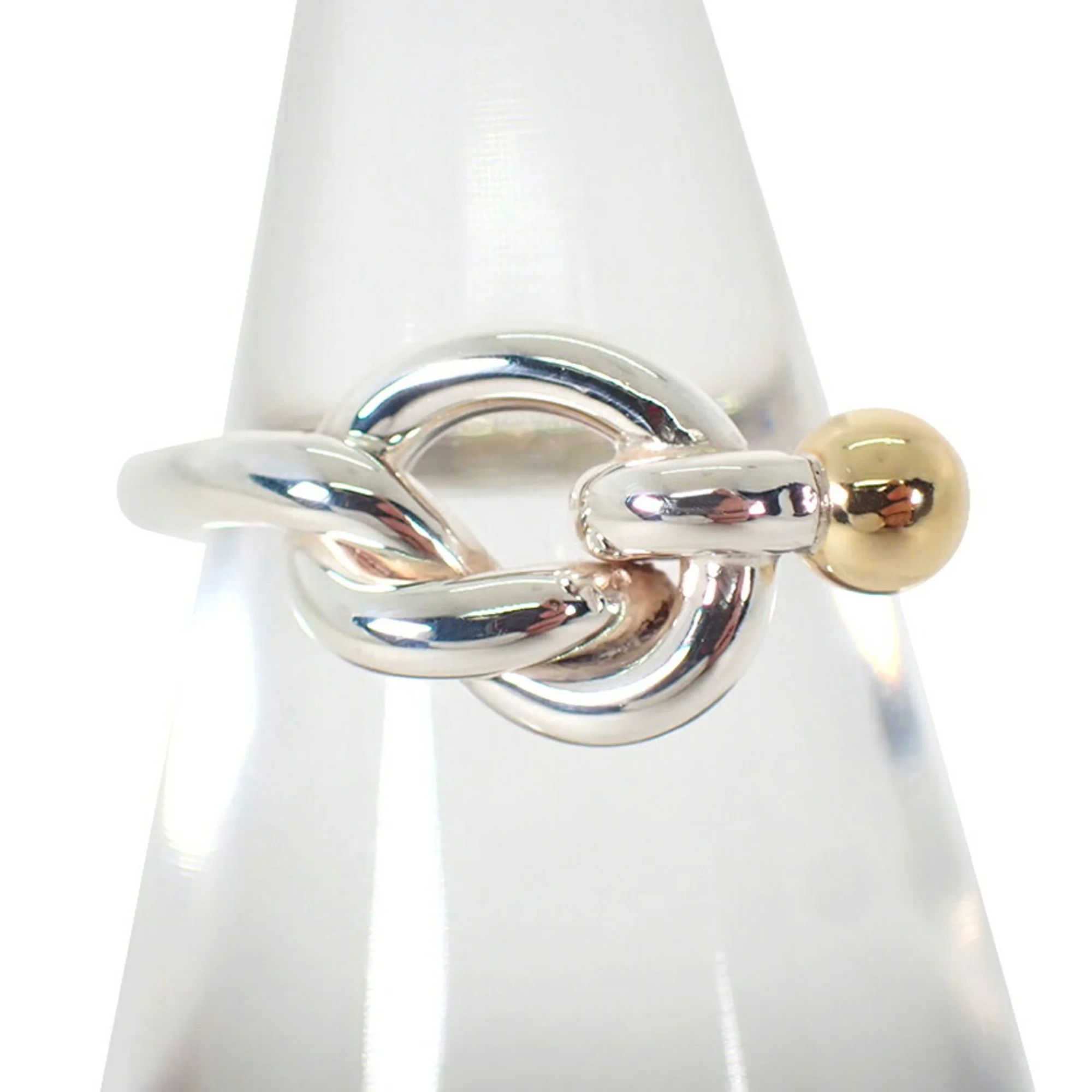 Band Ring Sterling Silver and 18K Yellow Gold - Image 2