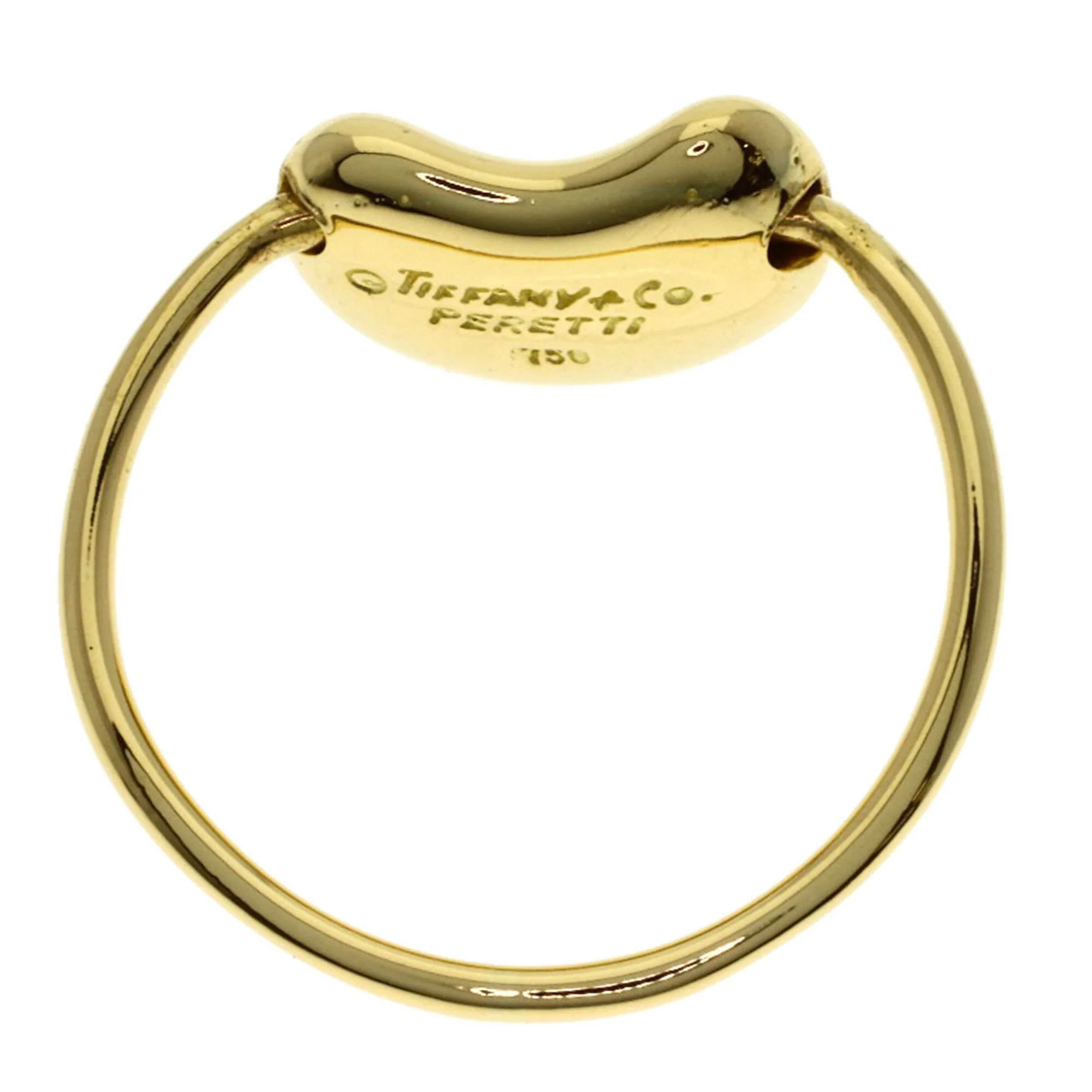 Bean Ring 18K Yellow Gold 1.1mm - Image 4