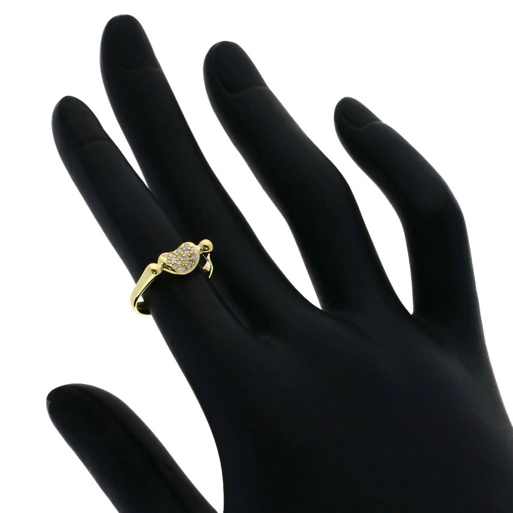 Bean Ring 18K Yellow Gold - Image 6