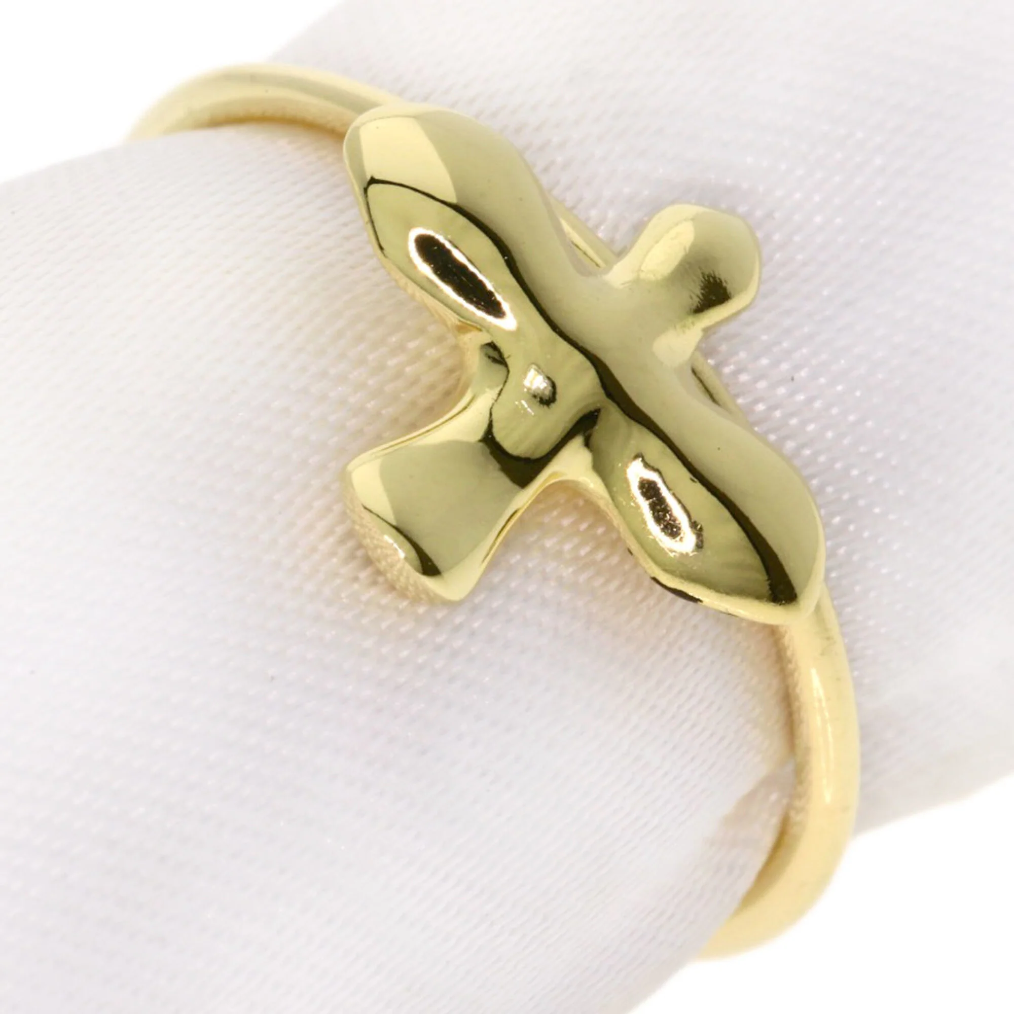 Bird Cross Ring 18K Yellow Gold
