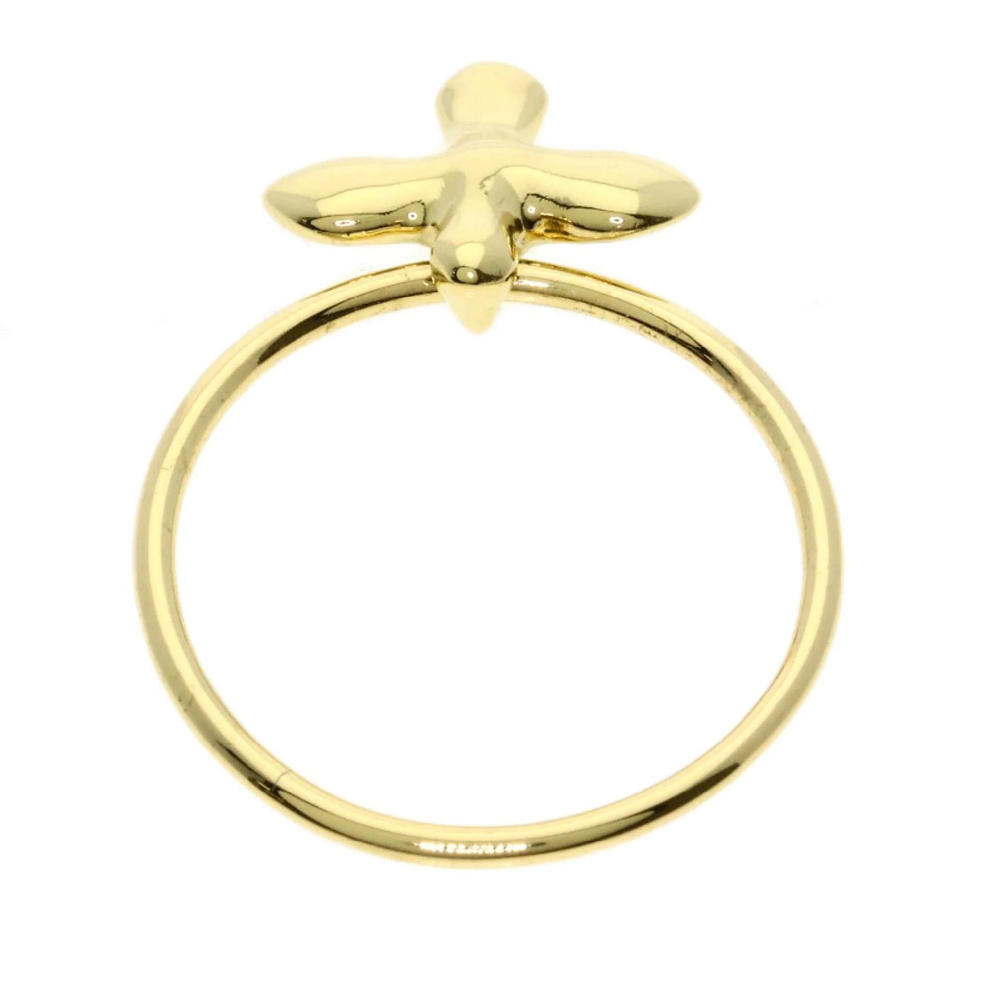 Bird Cross Ring 18K Yellow Gold - Image 4