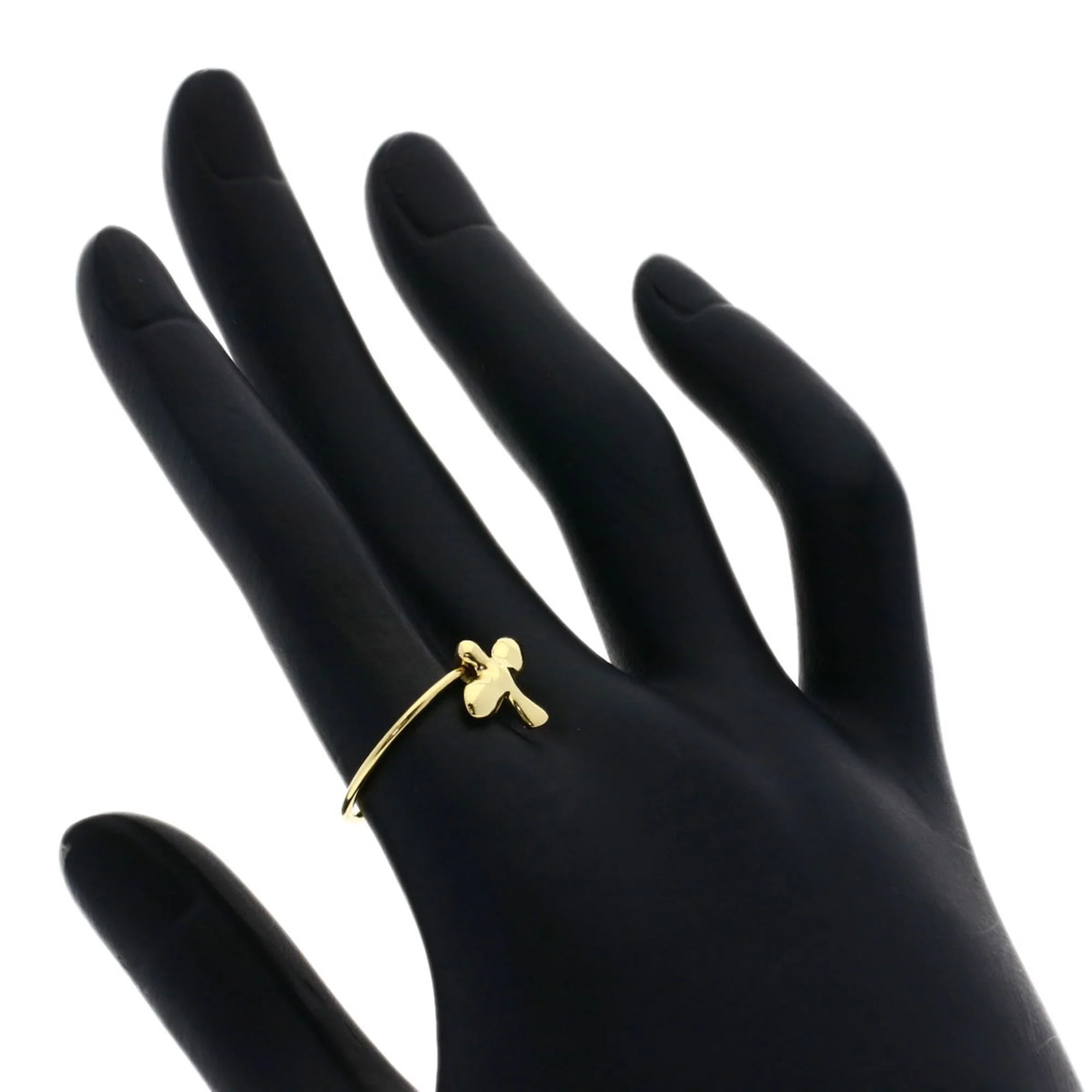 Bird Cross Ring 18K Yellow Gold - Image 6