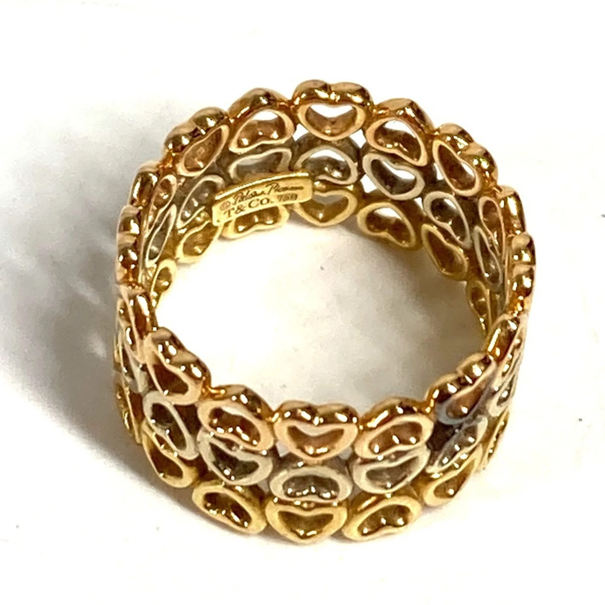 Crown Of Hearts Triple Heart Ring 18K Gold - Image 3