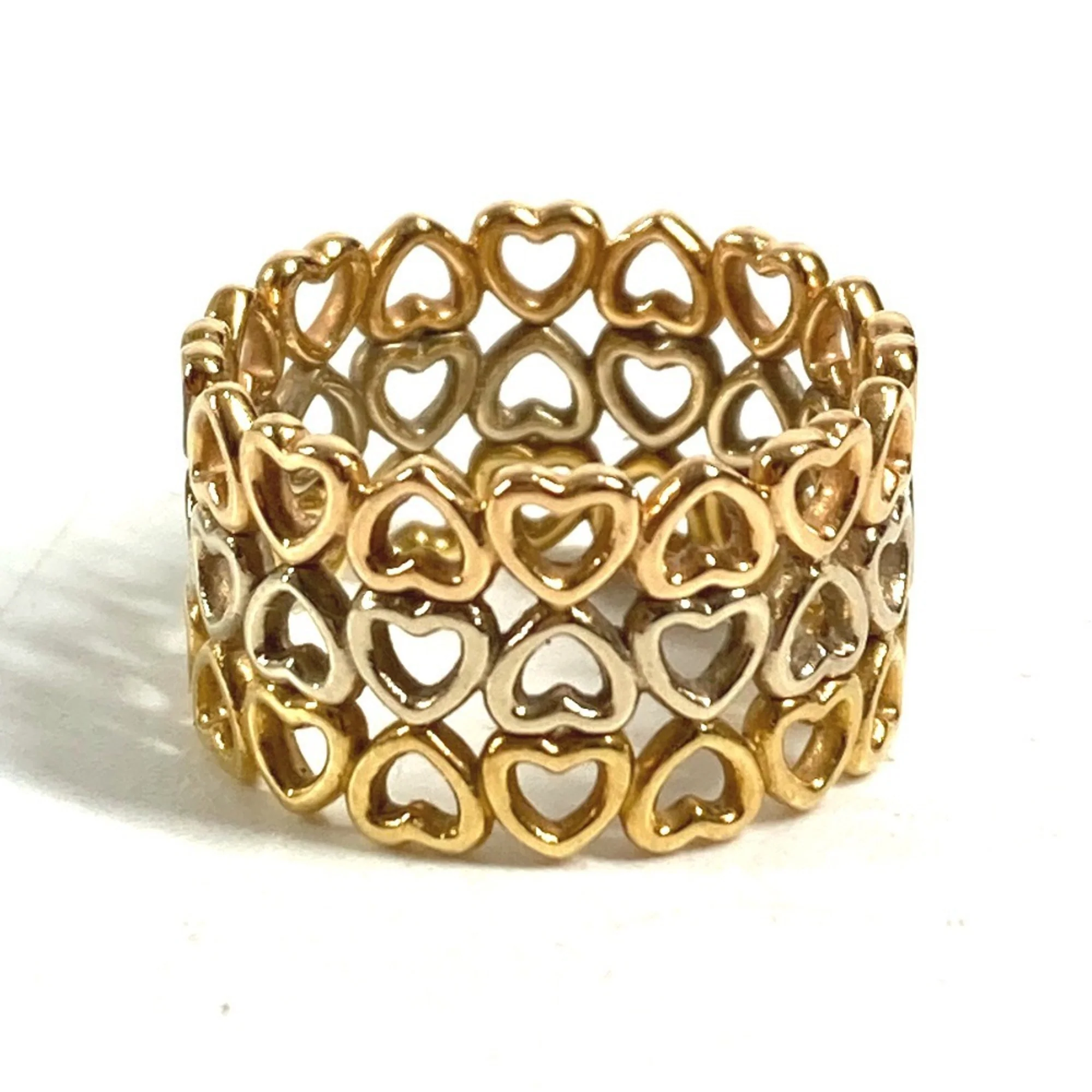 Crown Of Hearts Triple Heart Ring 18K Gold - Image 4
