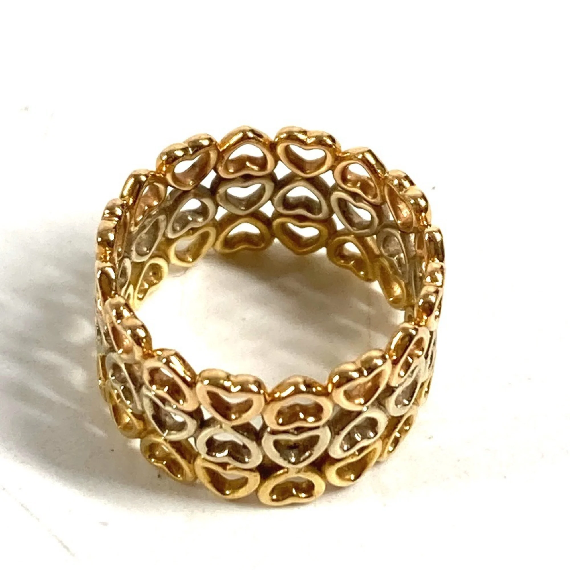 Crown Of Hearts Triple Heart Ring 18K Gold - Image 5