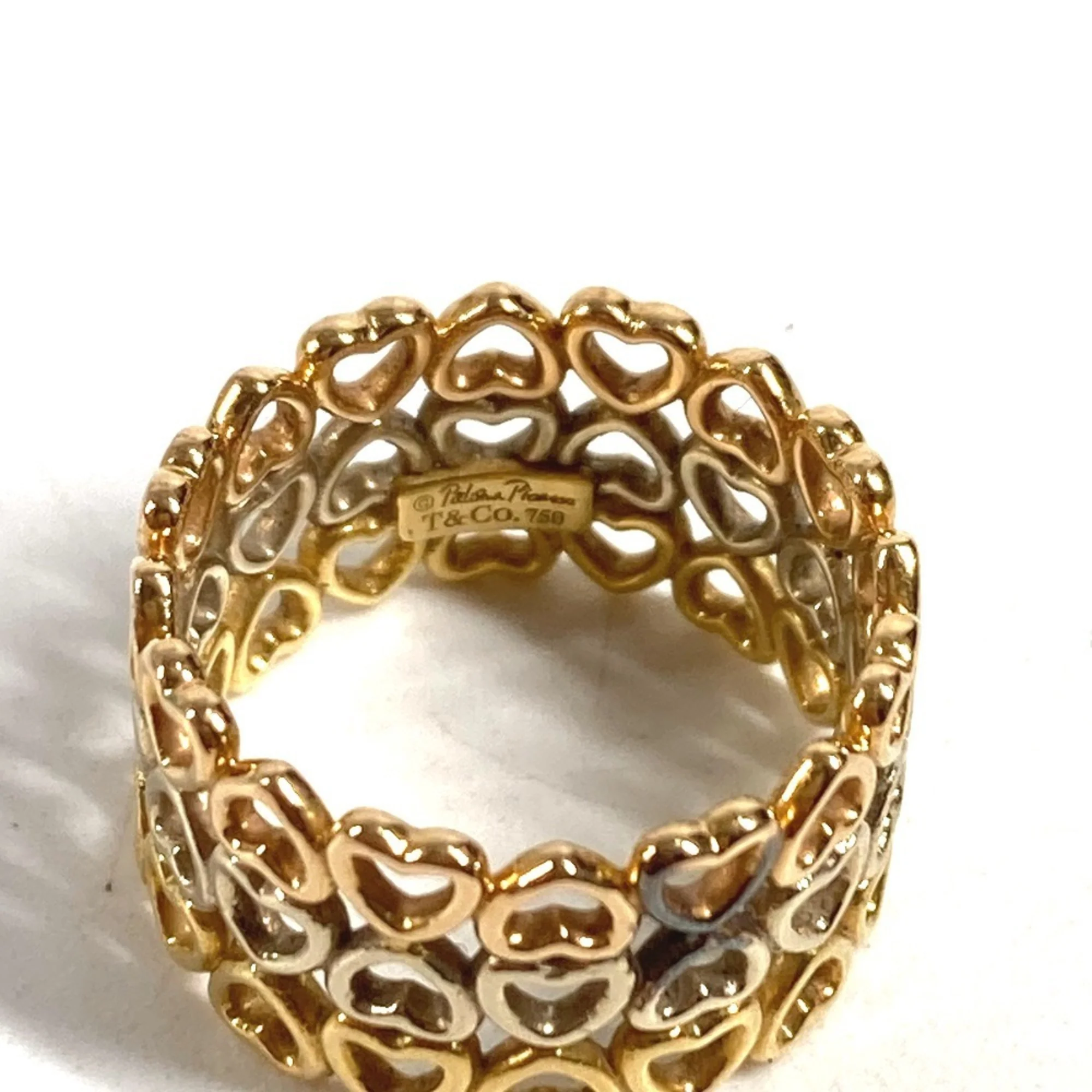Crown Of Hearts Triple Heart Ring 18K Gold - Image 6