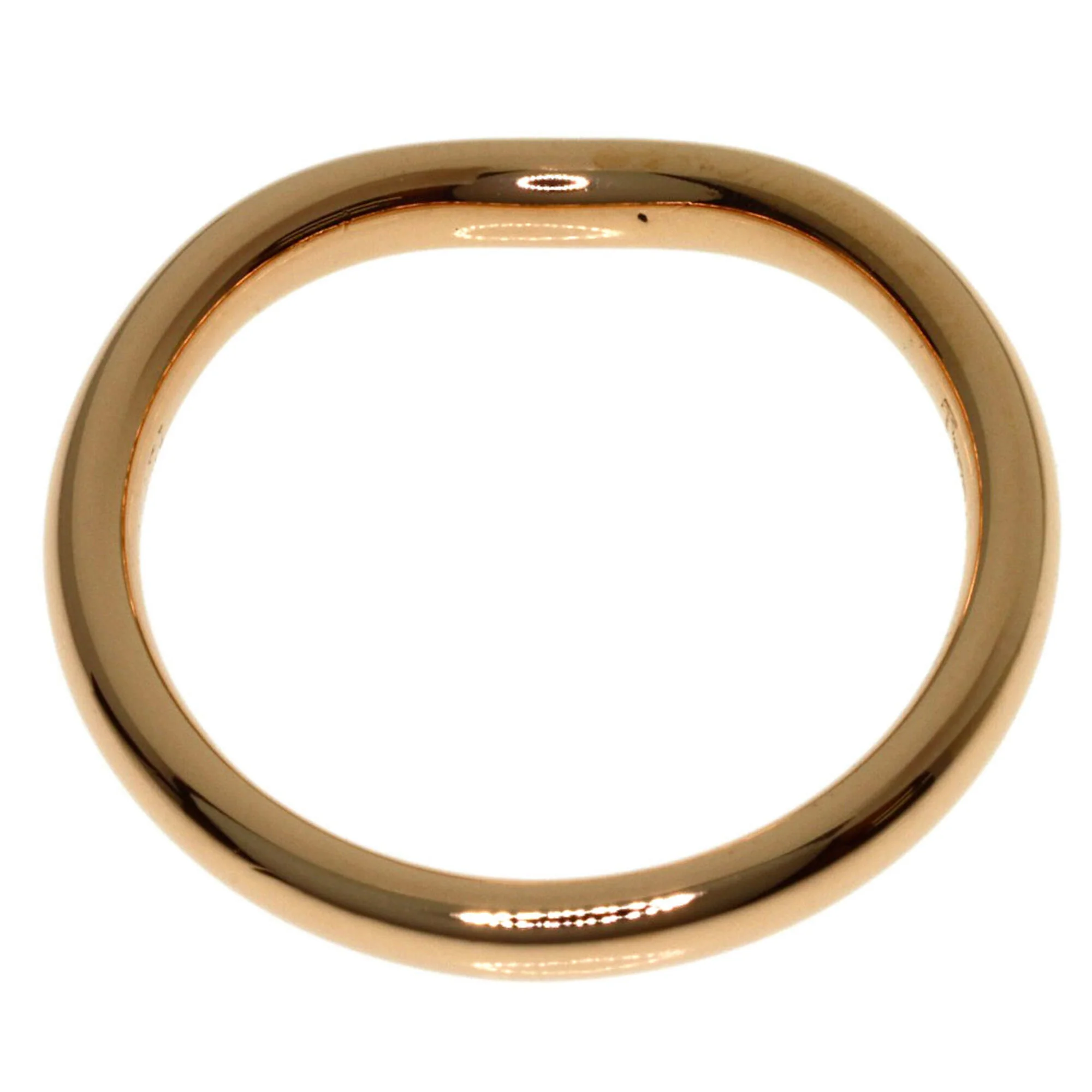 Curved Band Ring 18K Rose Gold - Image 4