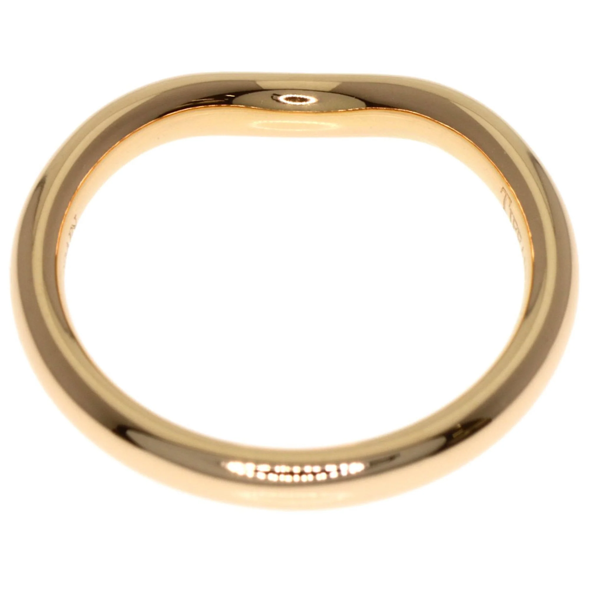 Curved Band Ring 18K Rose Gold - Image 4