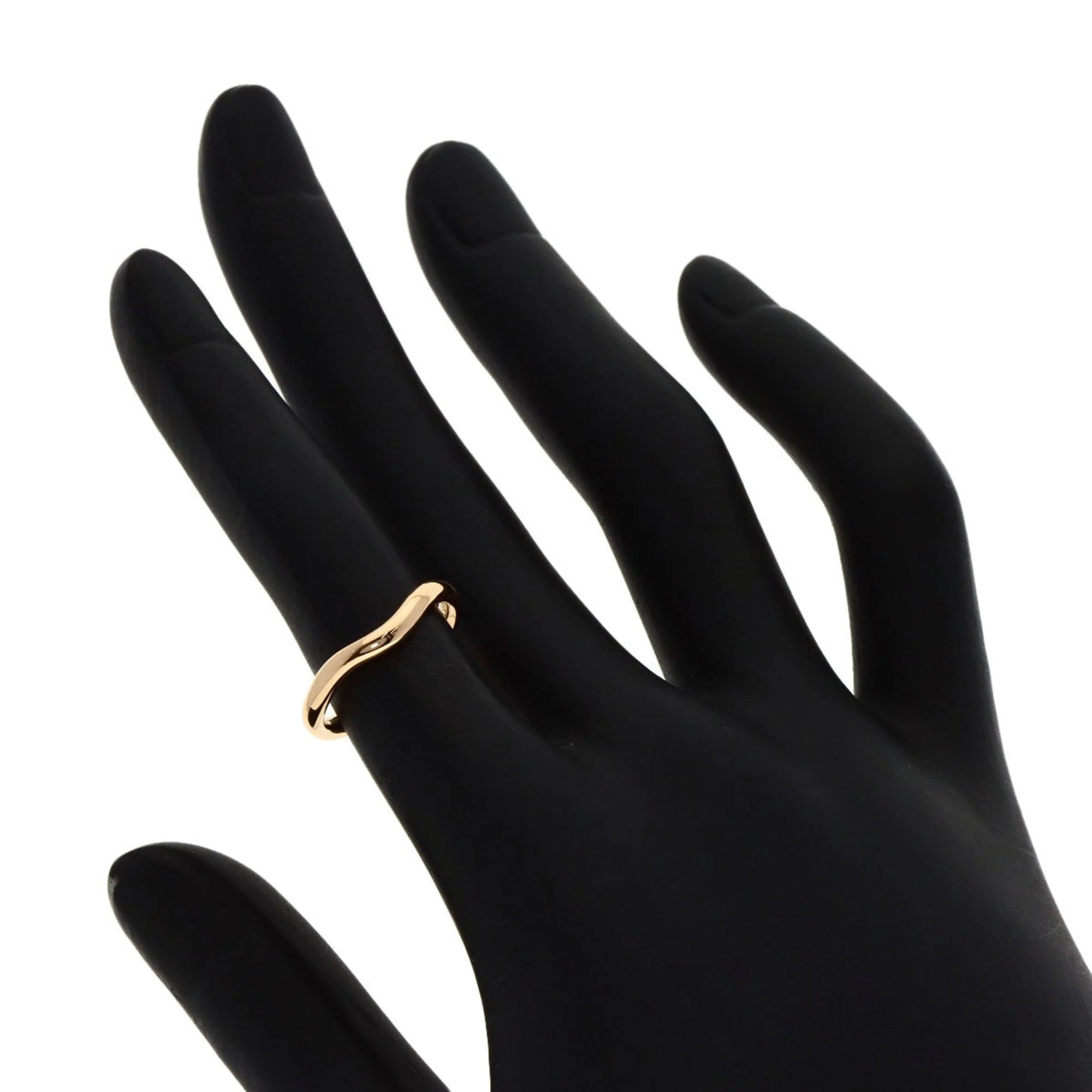 Curved Band Ring 18K Rose Gold - Image 7