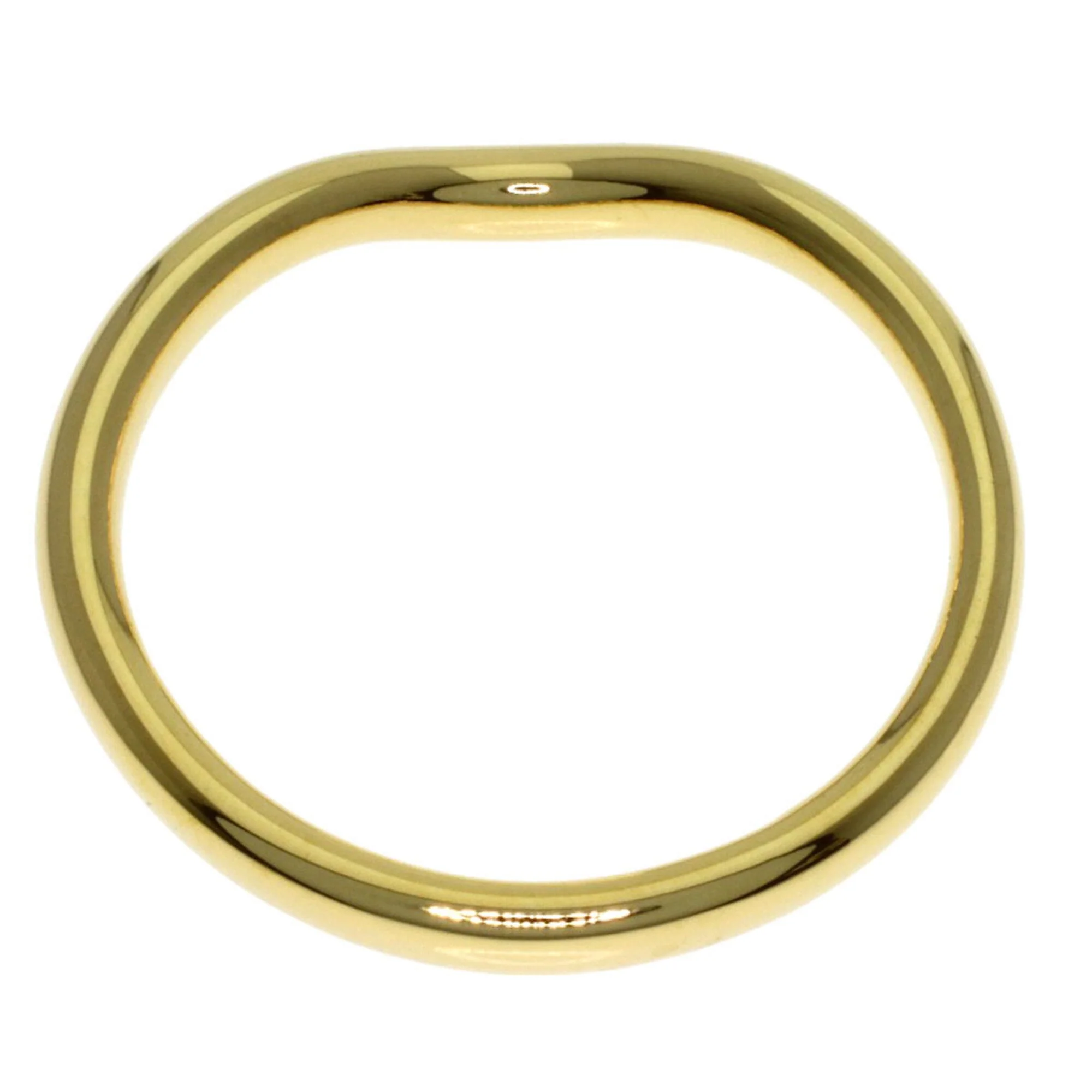 Curved Band Ring 18K Yellow Gold - Image 4
