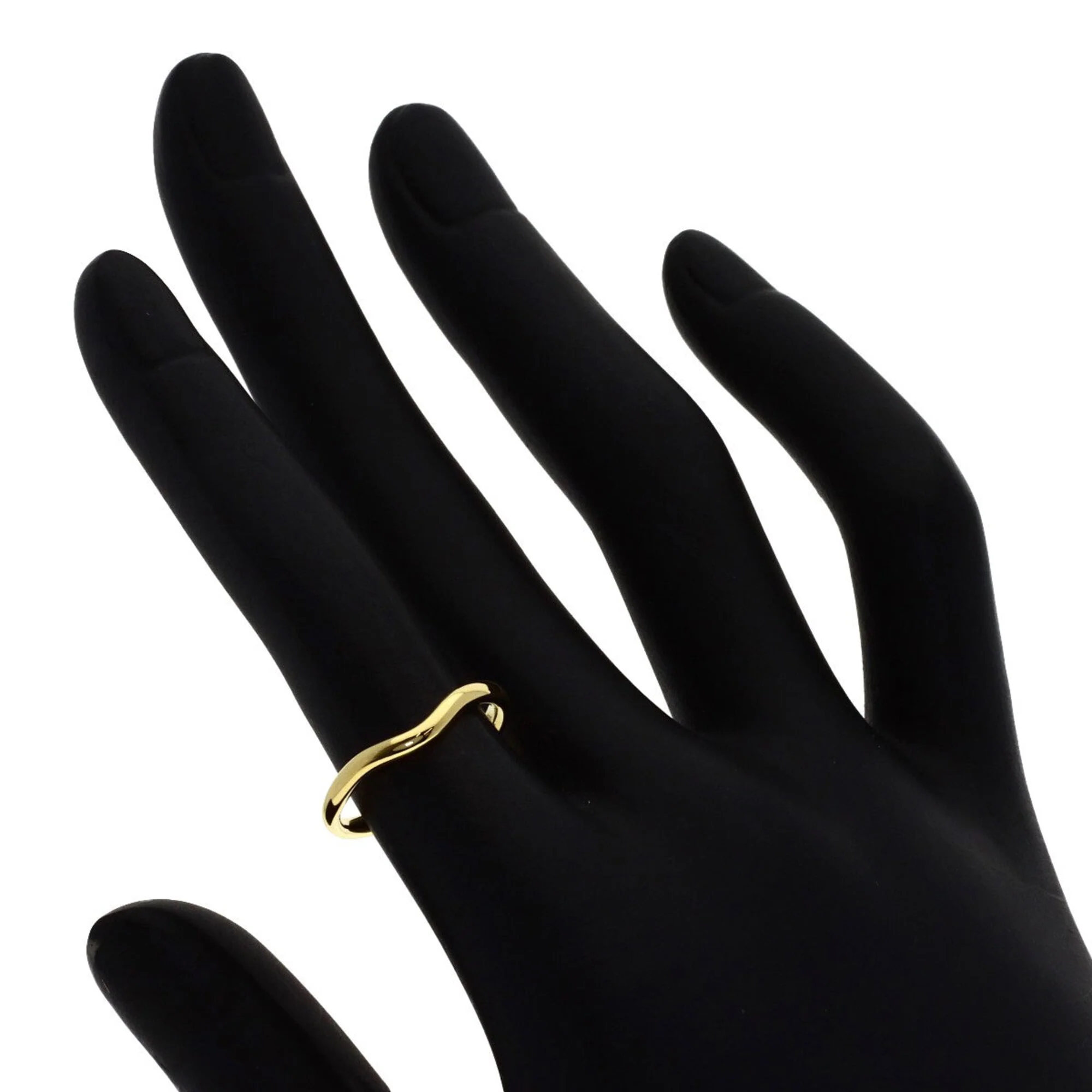 Curved Band Ring 18K Yellow Gold - Image 6