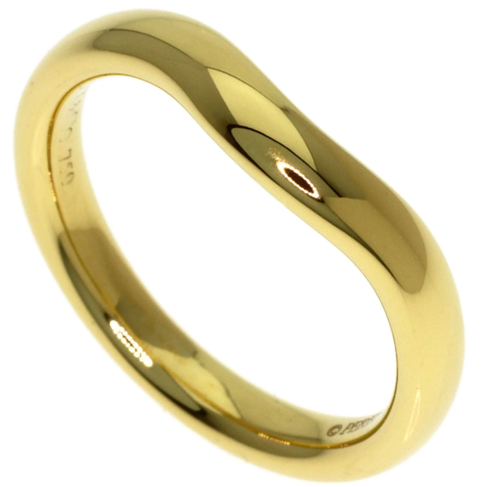 Curved Band Ring 18K Yellow Gold